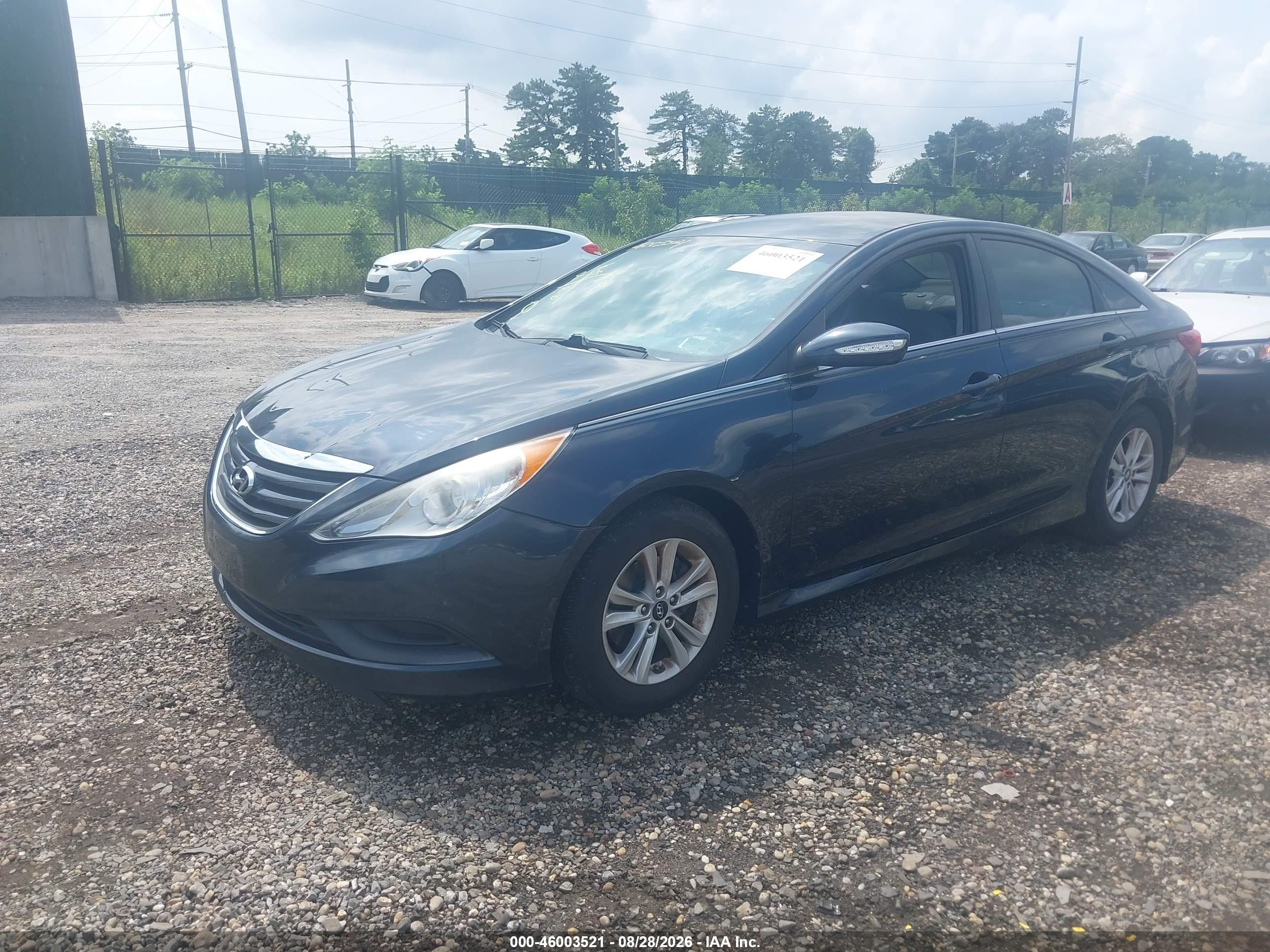 2014 Hyundai Sonata Gls Blue vin: 5NPEB4AC9EH892744
