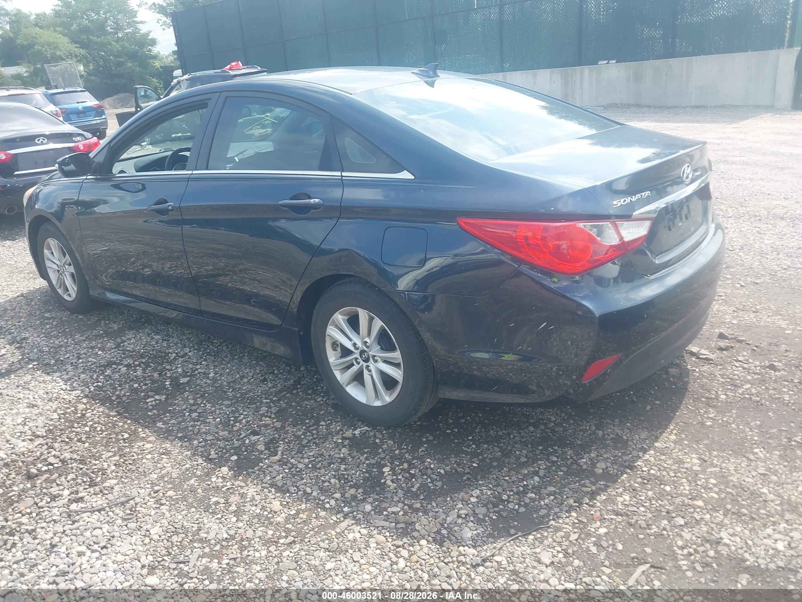 2014 Hyundai Sonata Gls Blue vin: 5NPEB4AC9EH892744