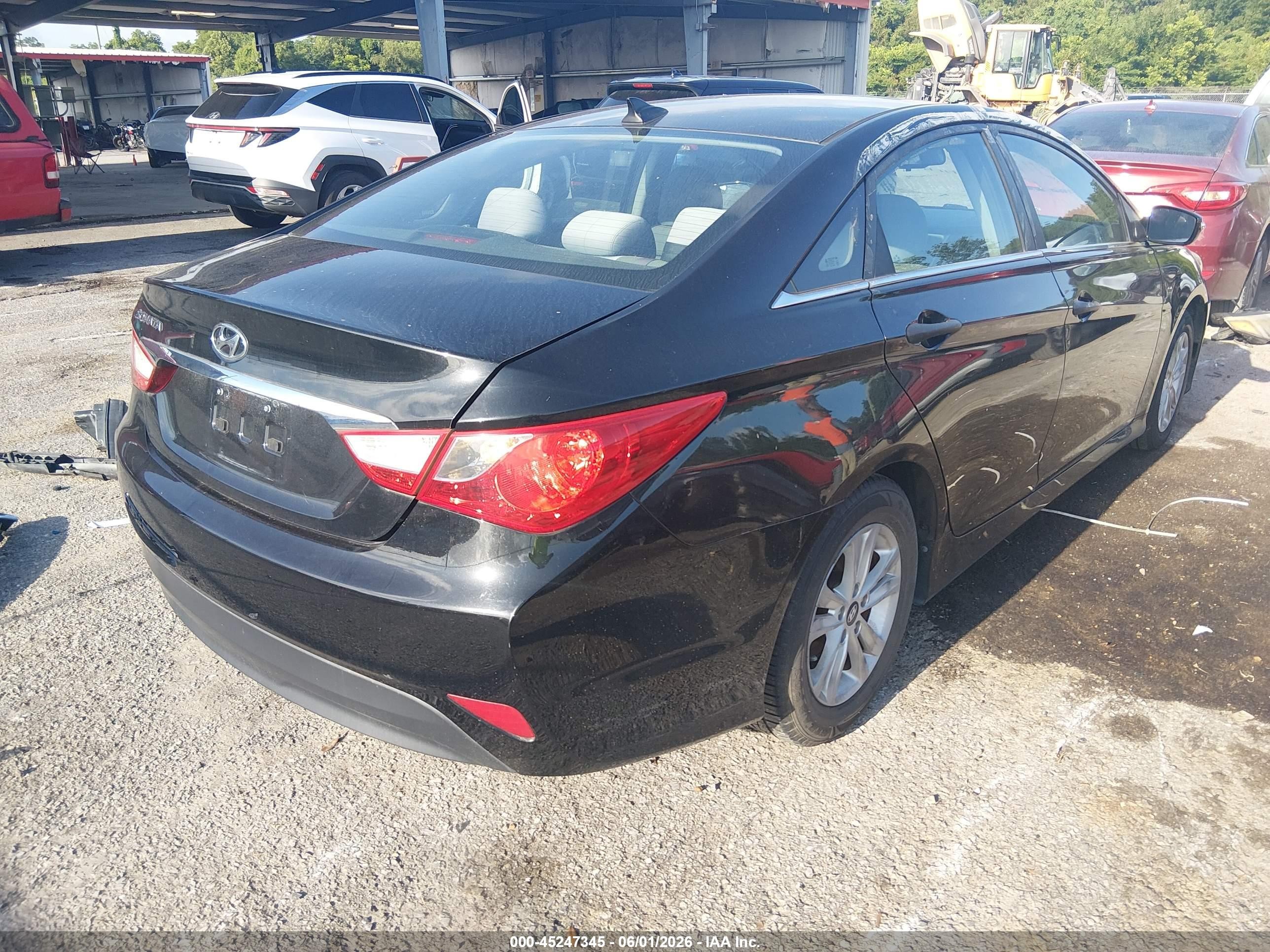 2014 Hyundai Sonata Gls Black vin: 5NPEB4AC9EH893957