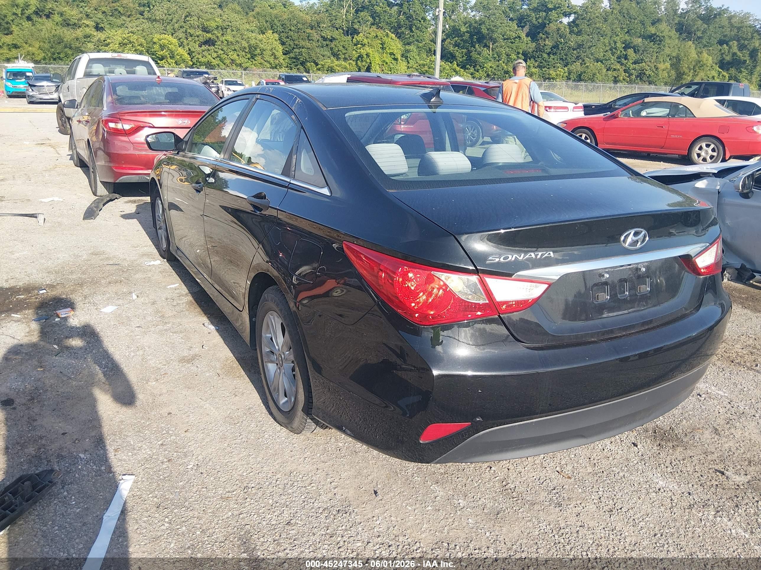 2014 Hyundai Sonata Gls Black vin: 5NPEB4AC9EH893957