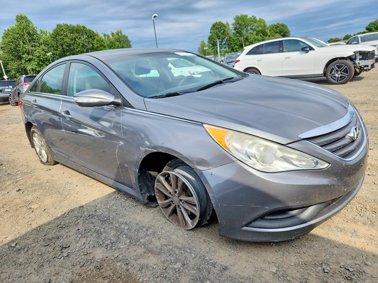 2014 Hyundai Sonata Gls Gray vin: 5NPEB4AC9EH897796
