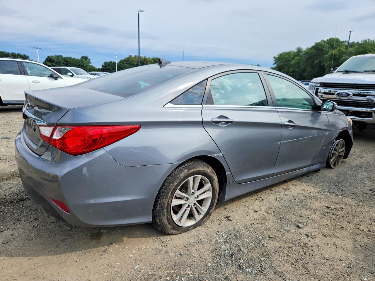 2014 Hyundai Sonata Gls Gray vin: 5NPEB4AC9EH897796