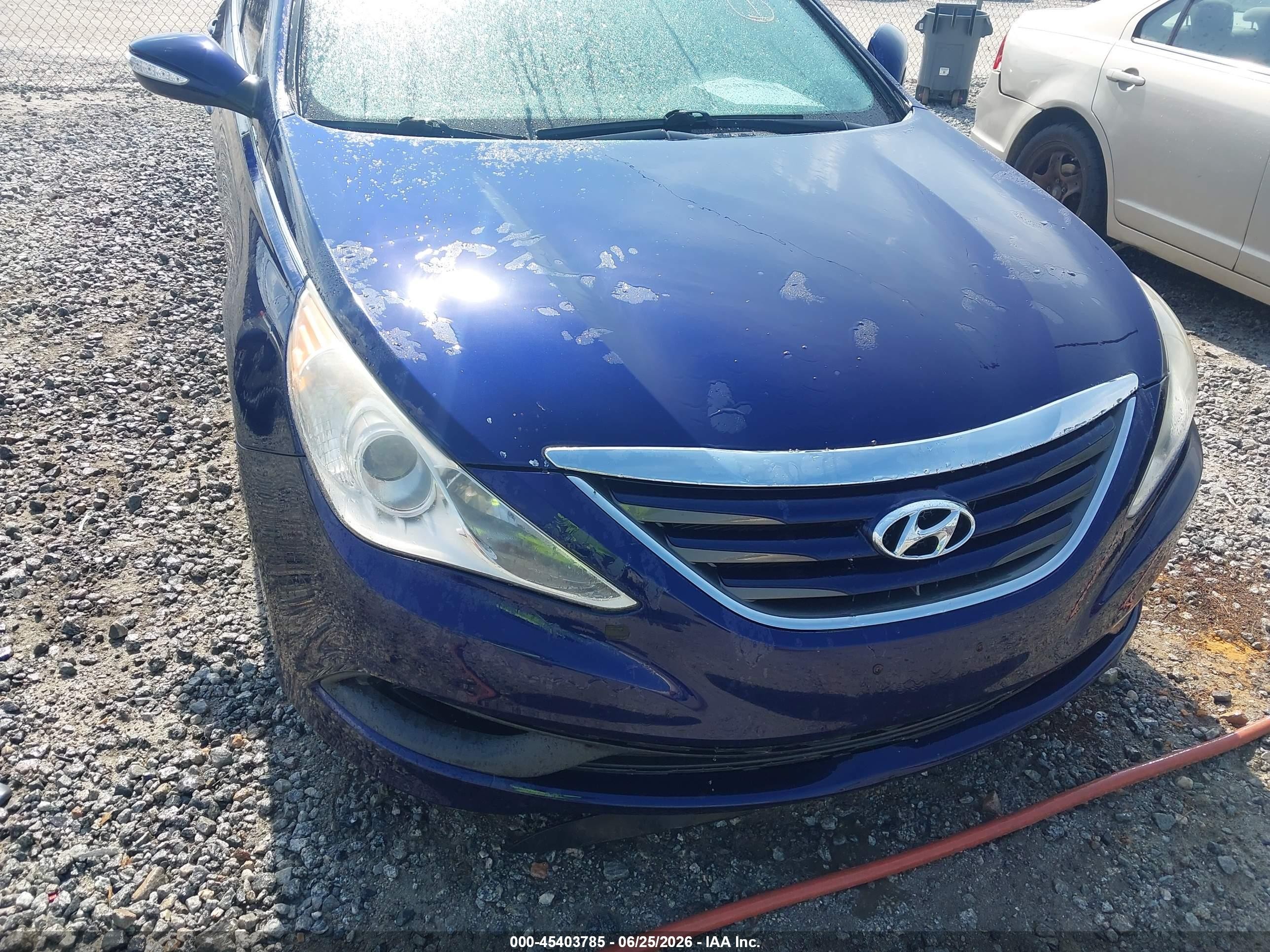 2014 Hyundai Sonata Gls Blue vin: 5NPEB4AC9EH897846