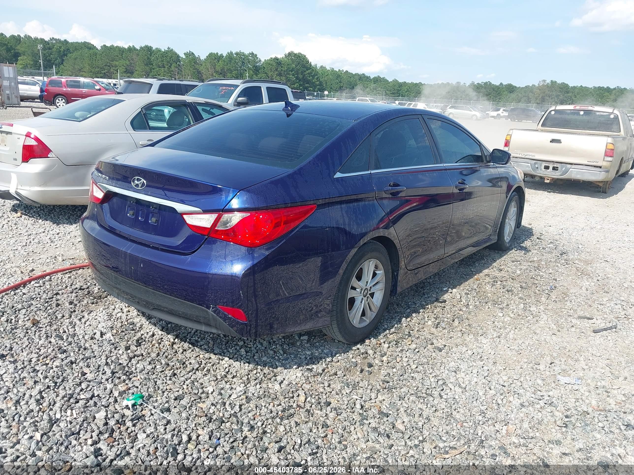 2014 Hyundai Sonata Gls Blue vin: 5NPEB4AC9EH897846