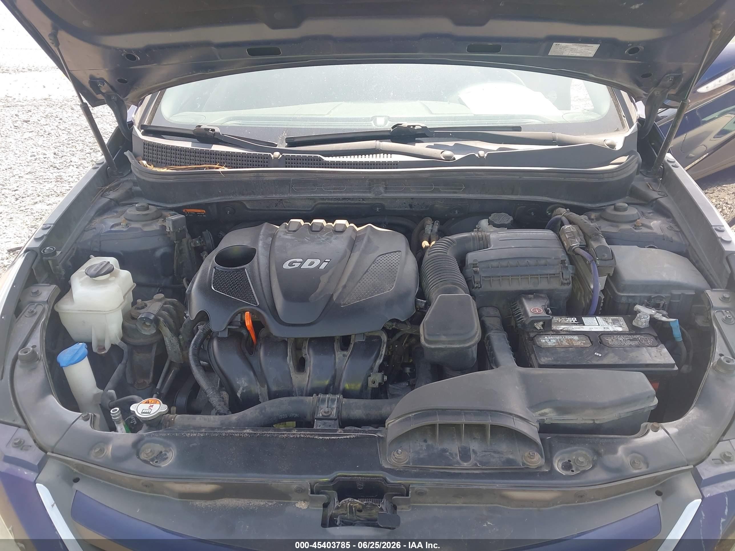 2014 Hyundai Sonata Gls Blue vin: 5NPEB4AC9EH897846
