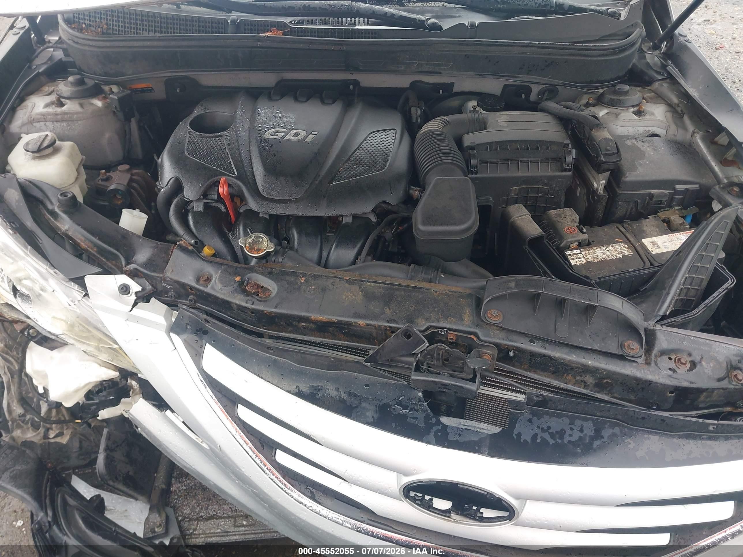 2014 Hyundai Sonata Gls Серебряный vin: 5NPEB4AC9EH901409