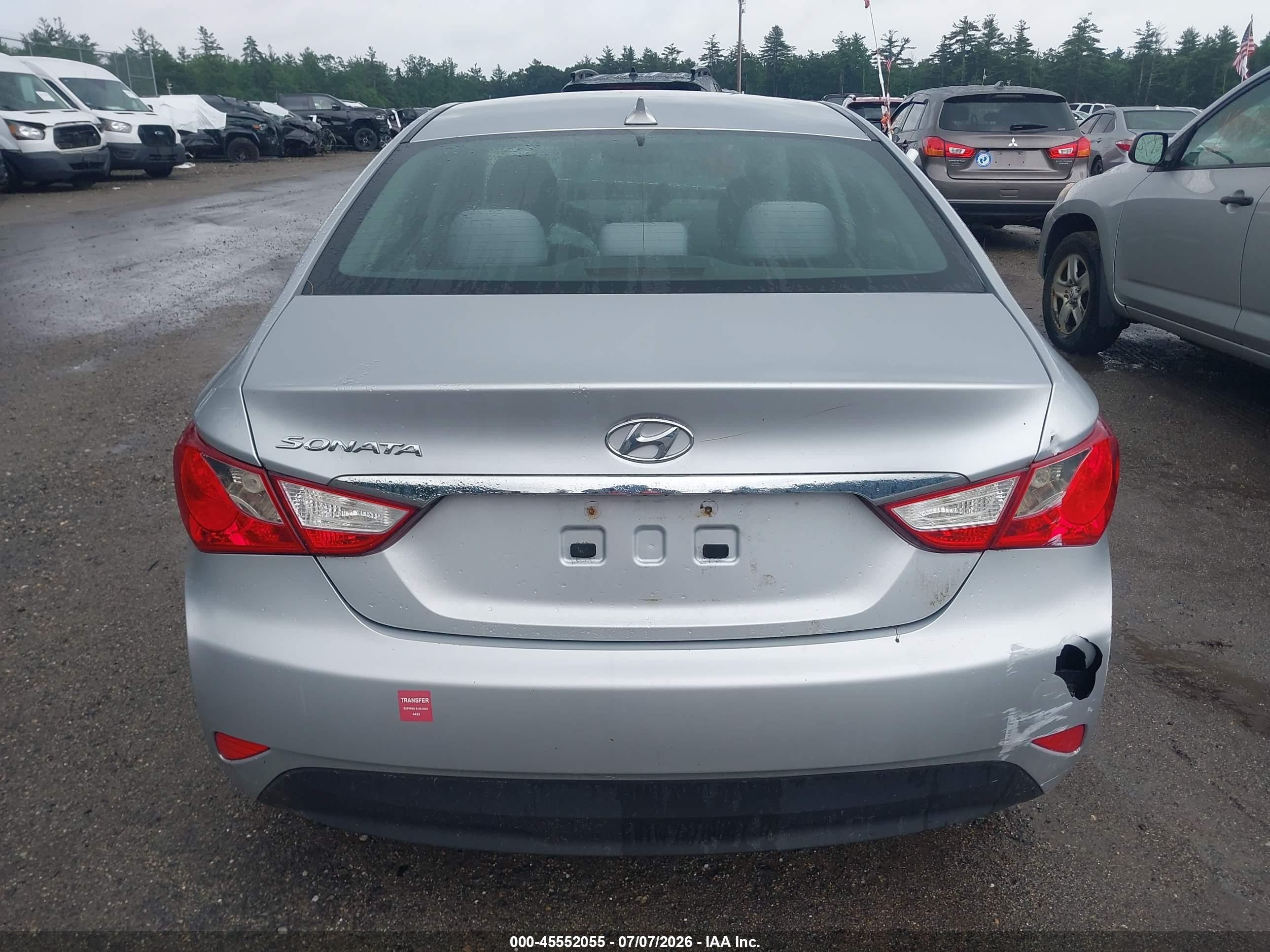 2014 Hyundai Sonata Gls Серебряный vin: 5NPEB4AC9EH901409