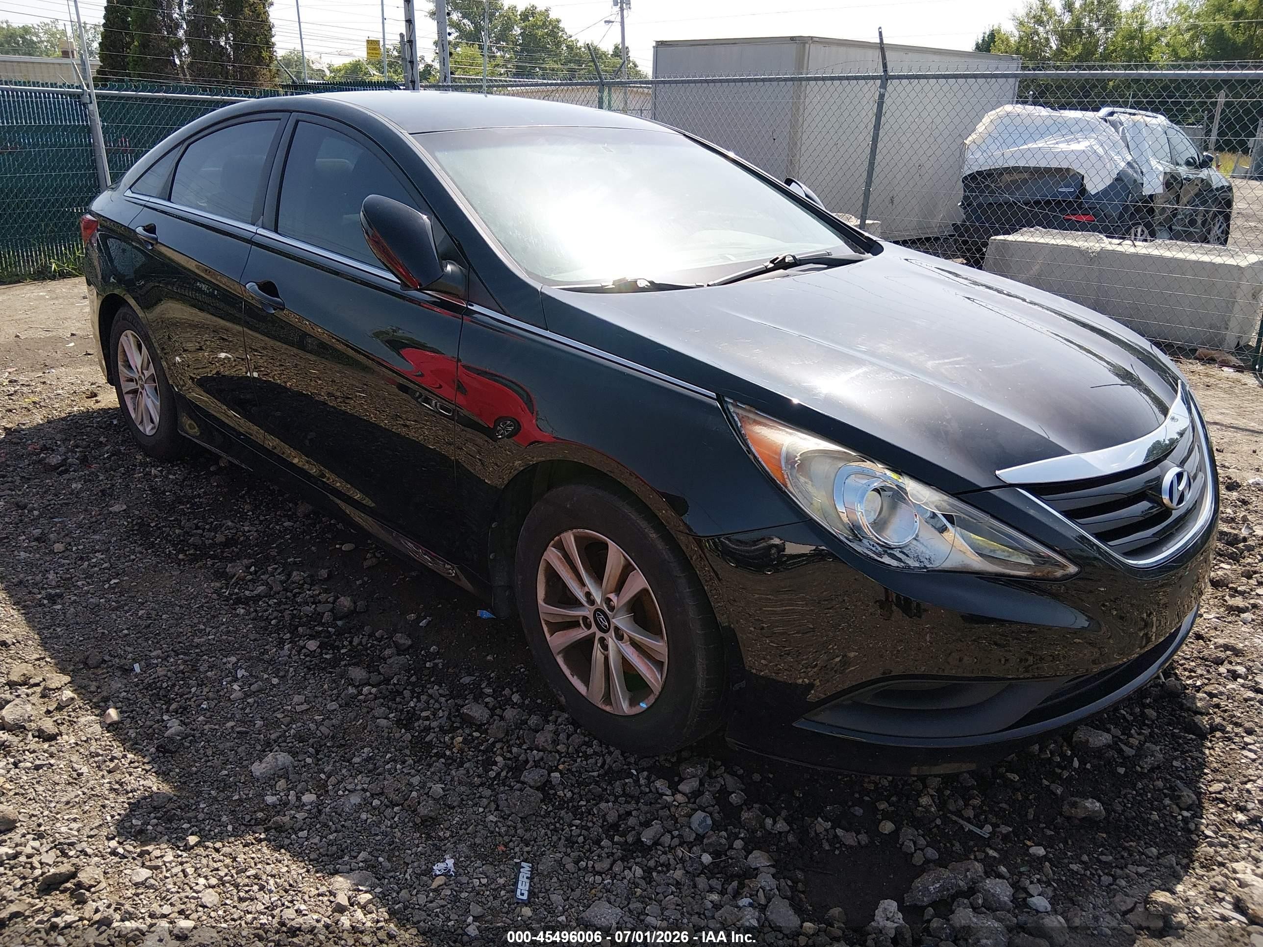 2014 Hyundai Sonata Gls Black vin: 5NPEB4AC9EH902883