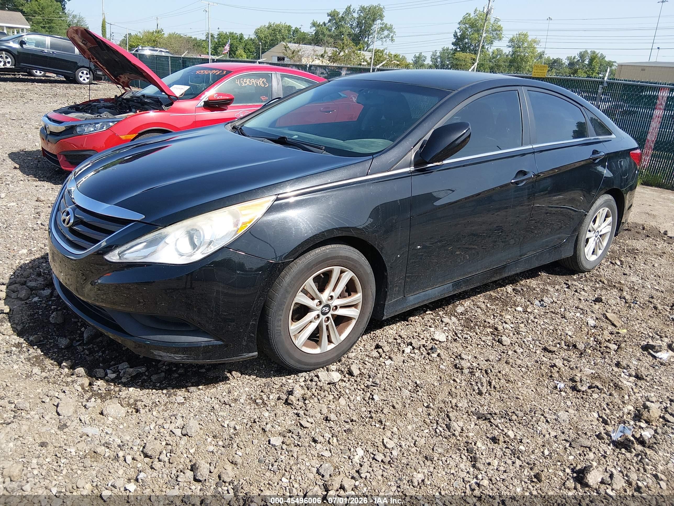 2014 Hyundai Sonata Gls Black vin: 5NPEB4AC9EH902883