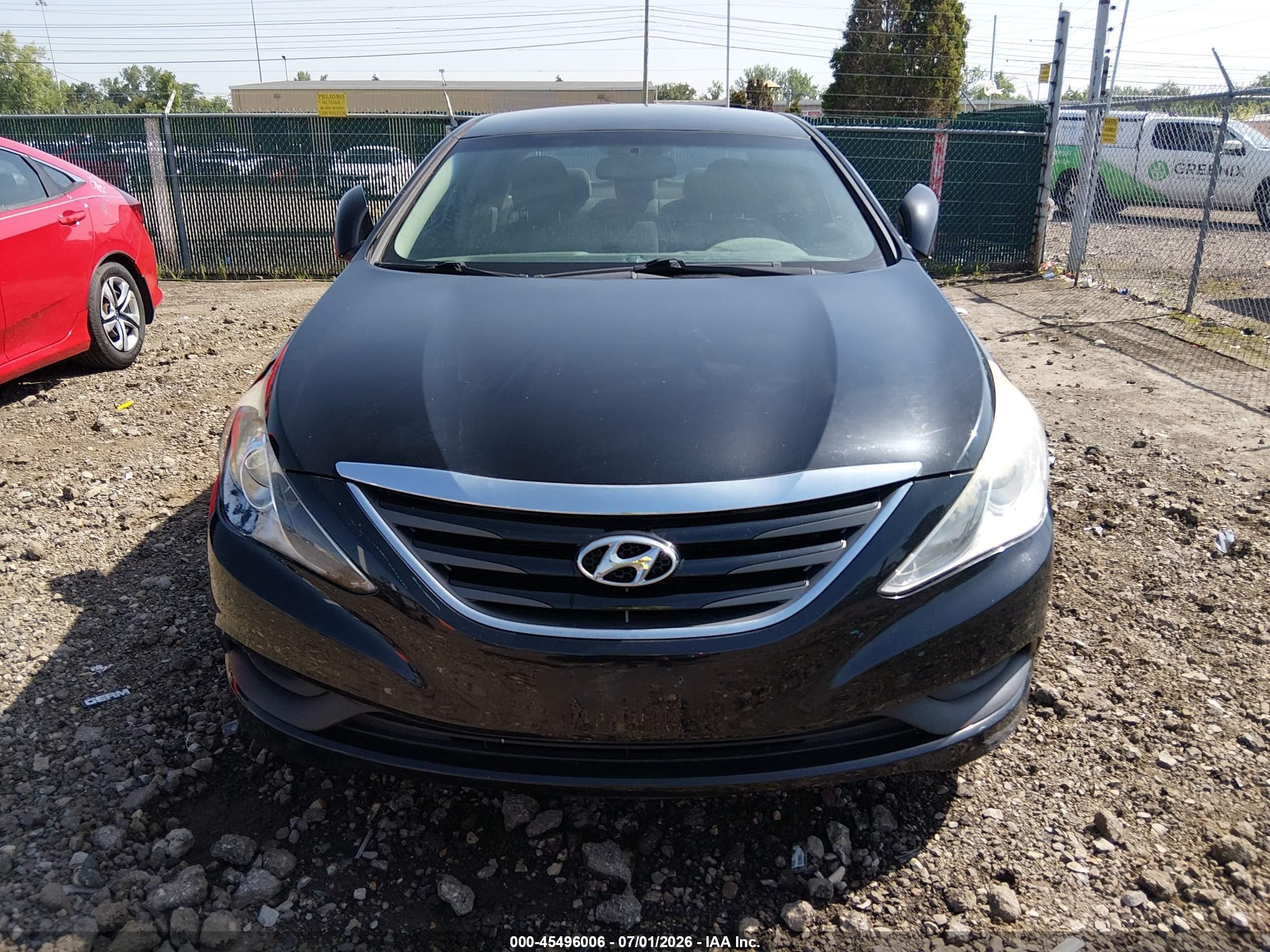 2014 Hyundai Sonata Gls Black vin: 5NPEB4AC9EH902883