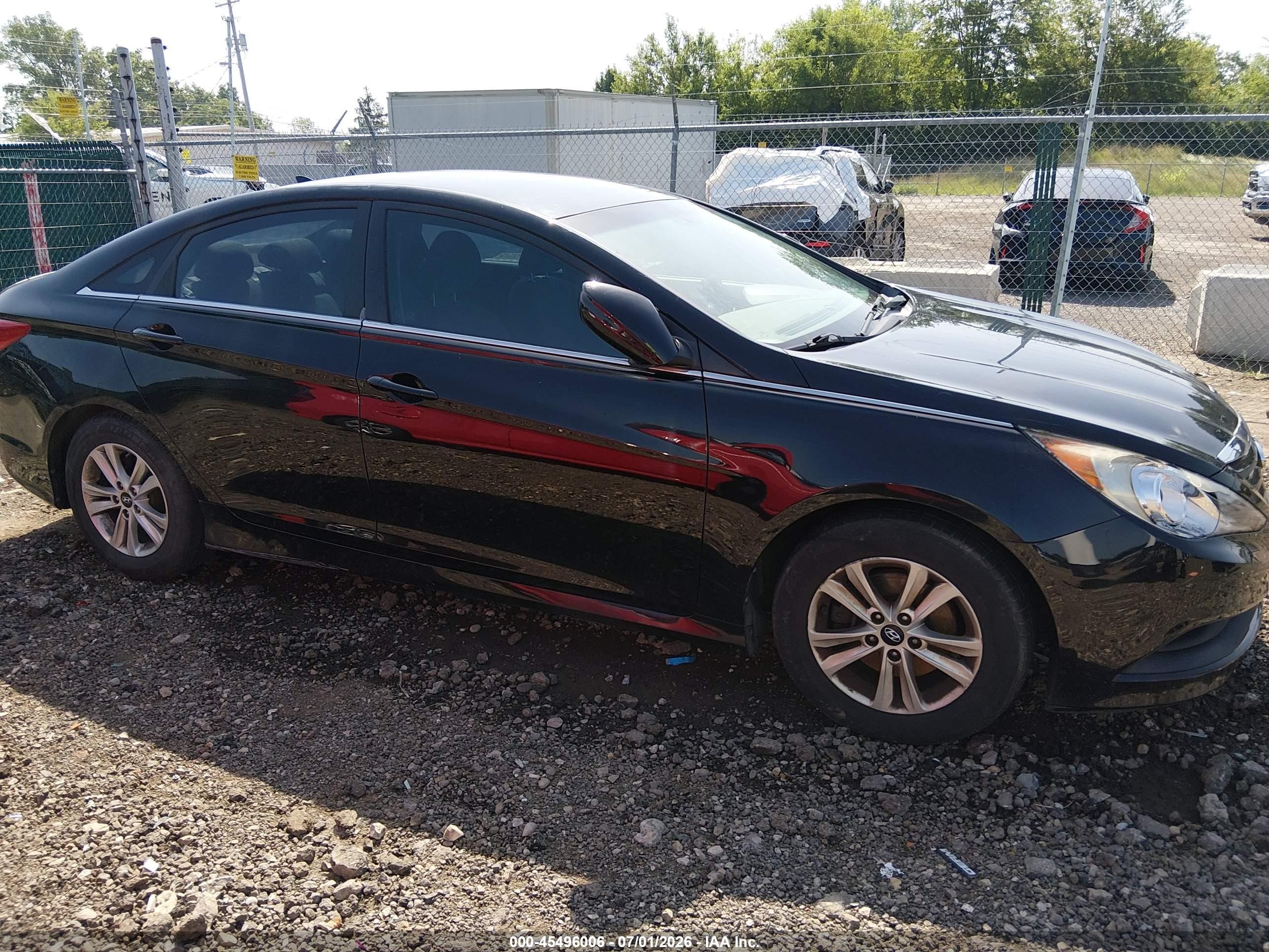 2014 Hyundai Sonata Gls Black vin: 5NPEB4AC9EH902883