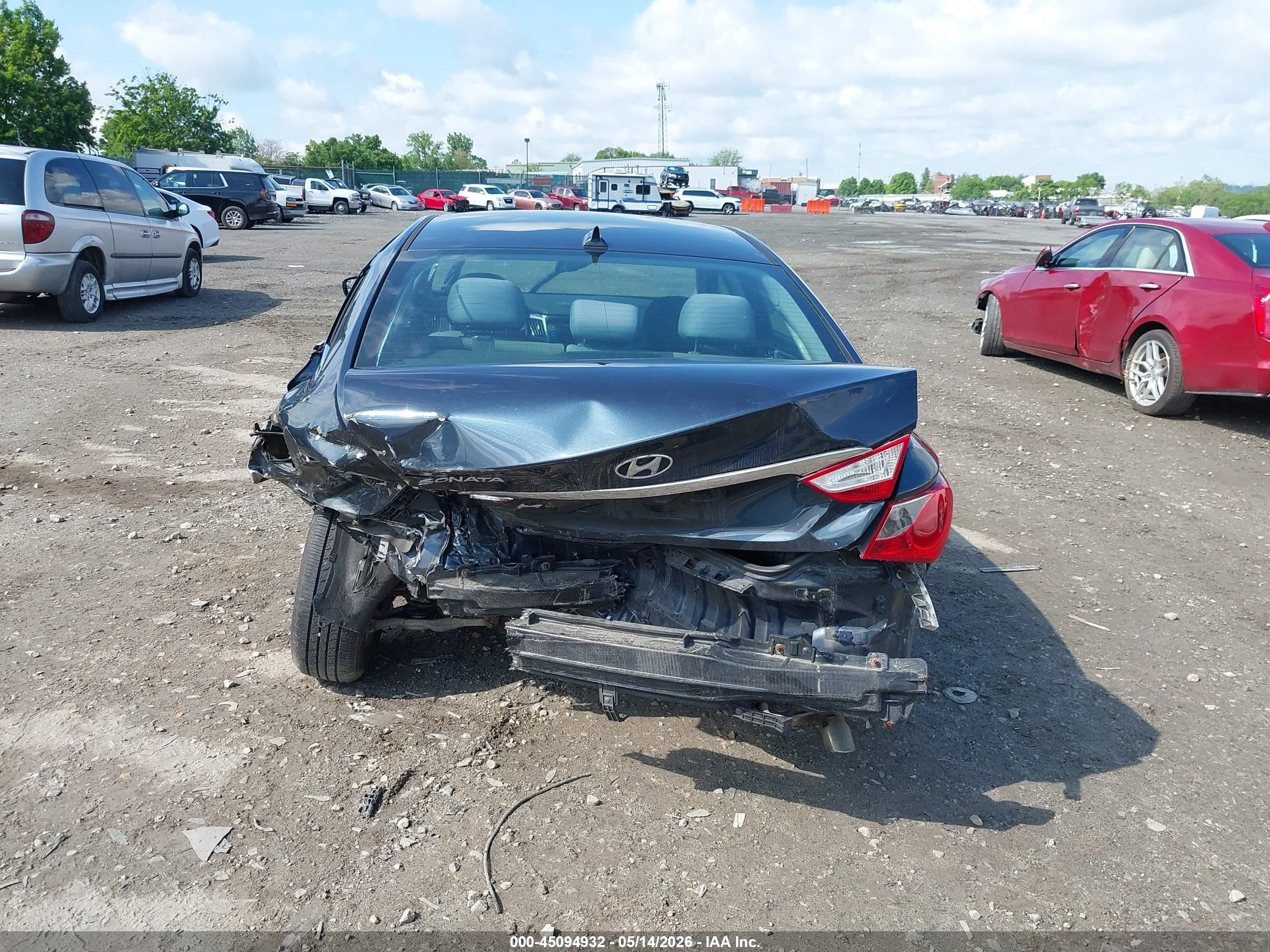 2014 Hyundai Sonata Gls Gray vin: 5NPEB4AC9EH905251