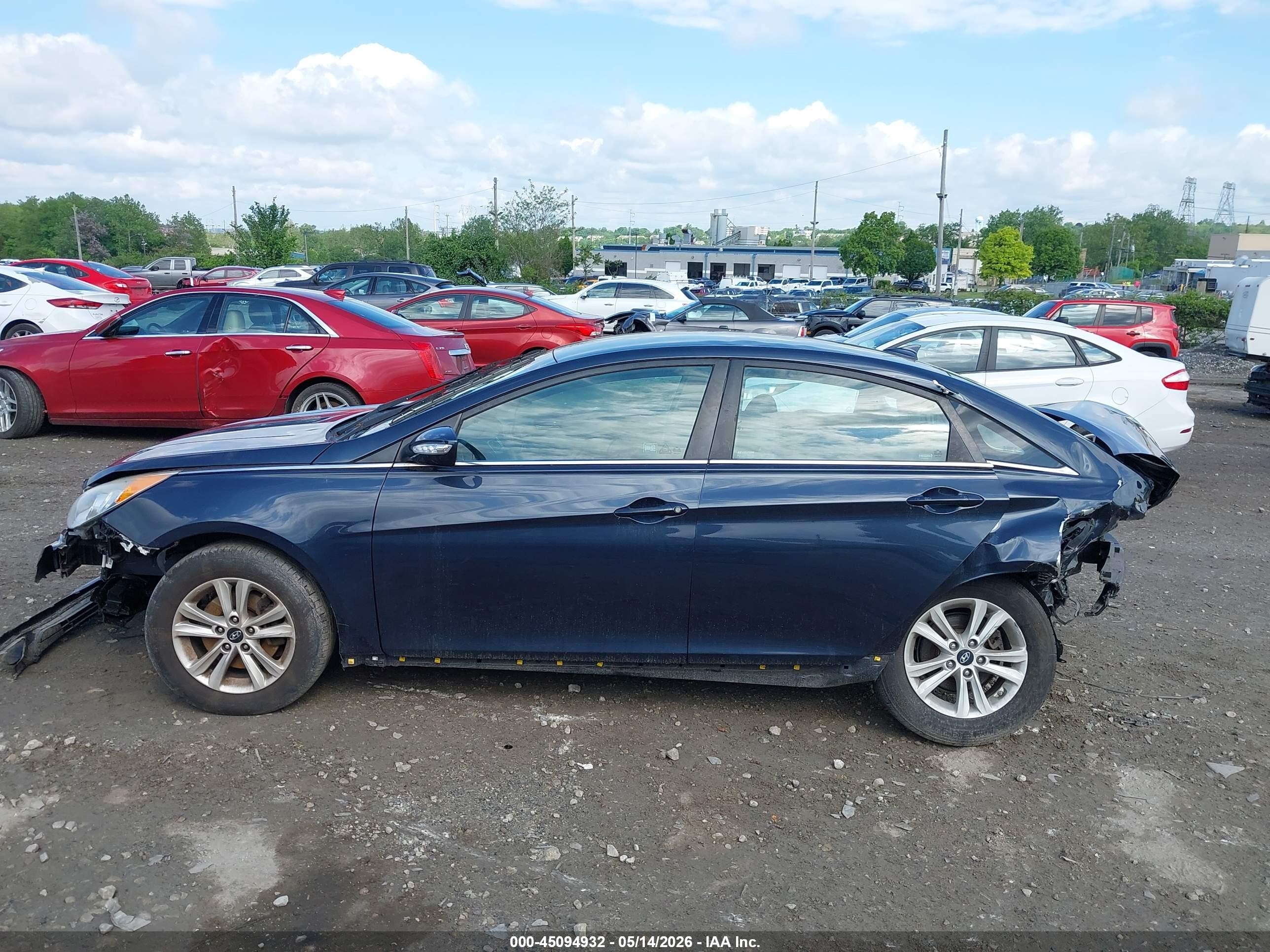 2014 Hyundai Sonata Gls Gray vin: 5NPEB4AC9EH905251
