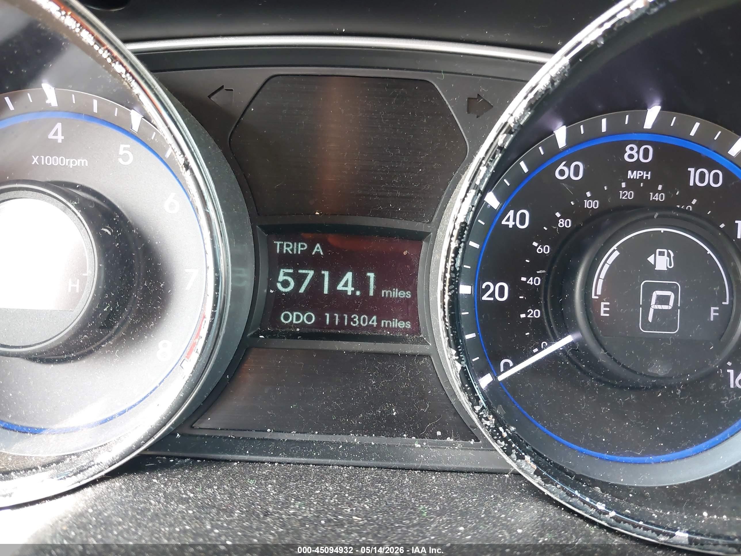 2014 Hyundai Sonata Gls Gray vin: 5NPEB4AC9EH905251