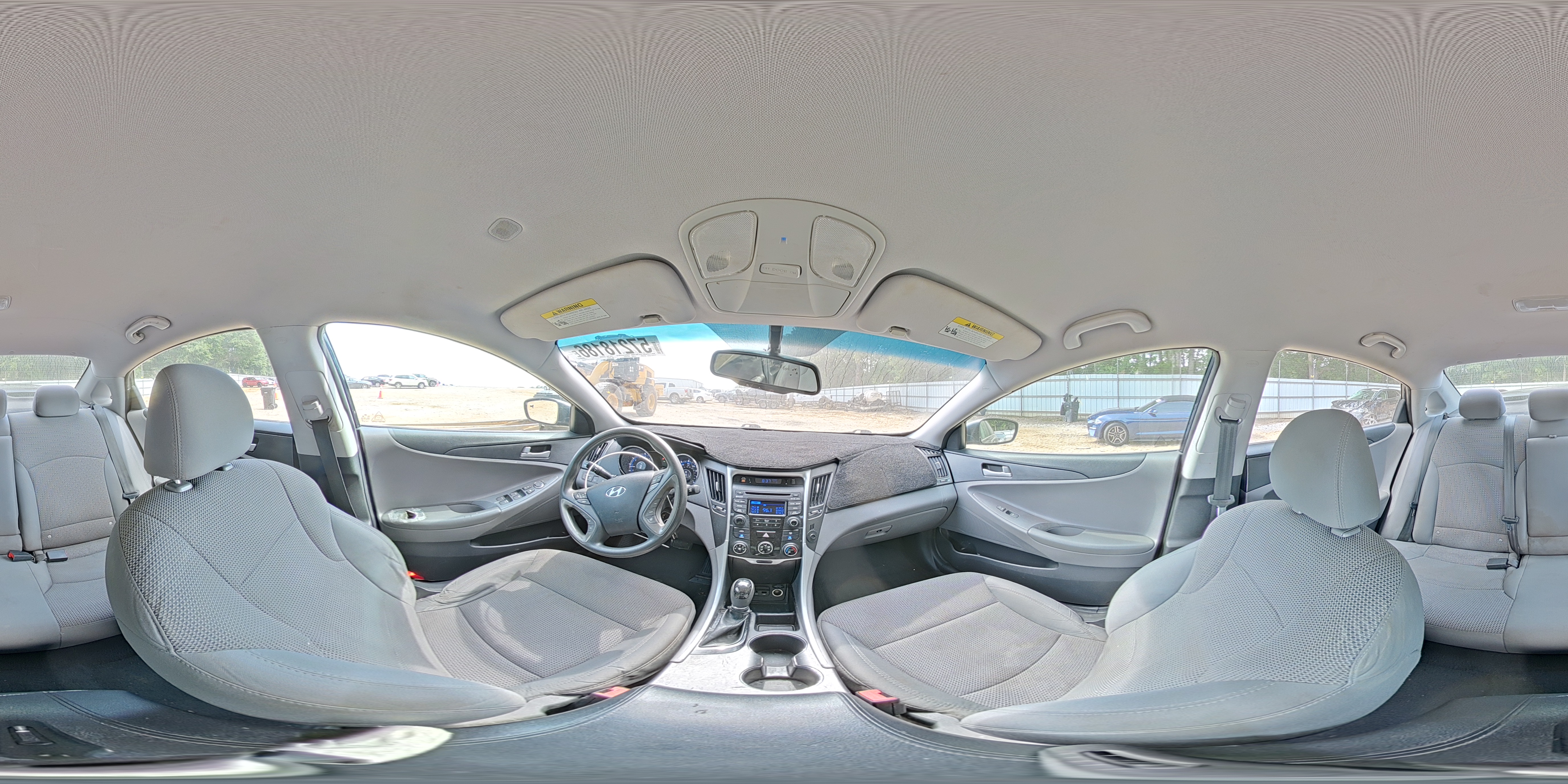 2014 Hyundai Sonata Gls Gray vin: 5NPEB4AC9EH908988