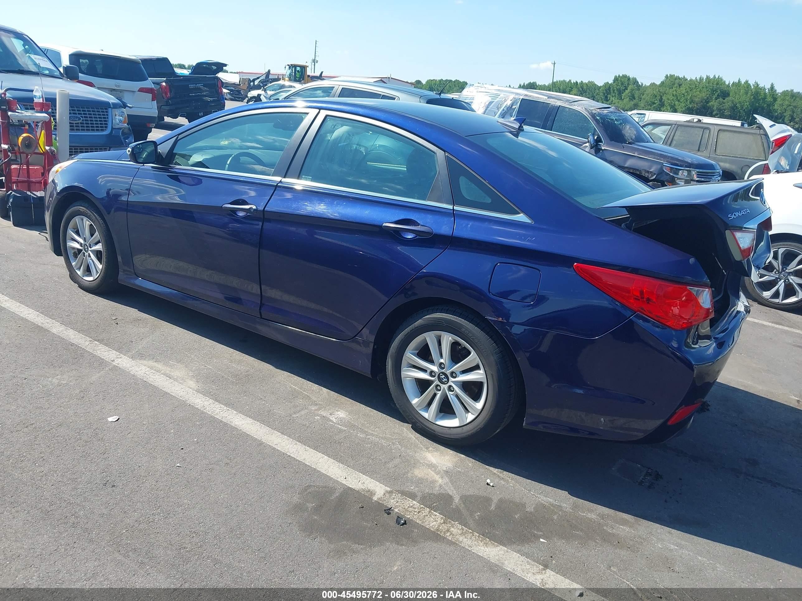 2014 Hyundai Sonata Gls Blue vin: 5NPEB4AC9EH910157