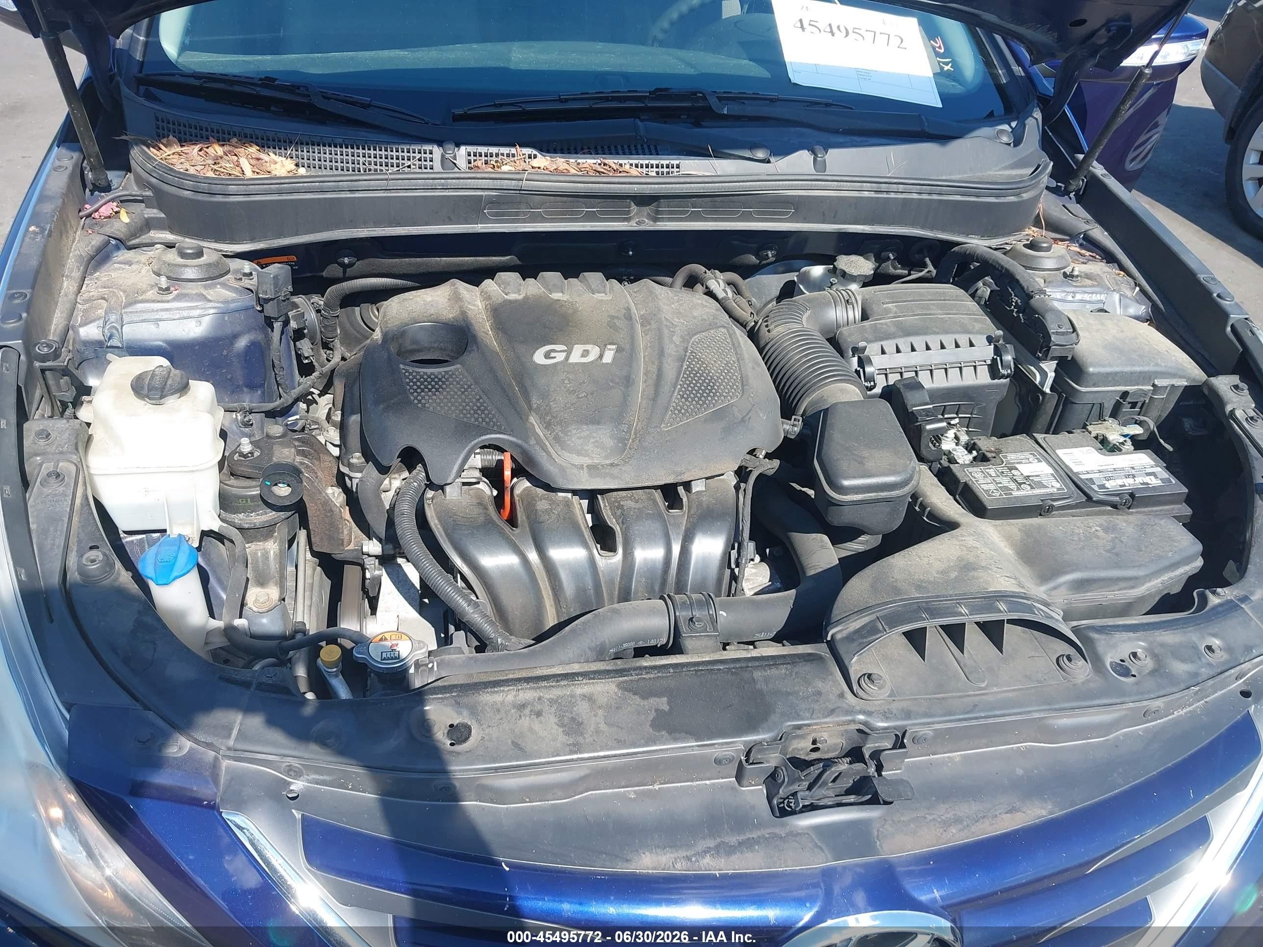 2014 Hyundai Sonata Gls Blue vin: 5NPEB4AC9EH910157
