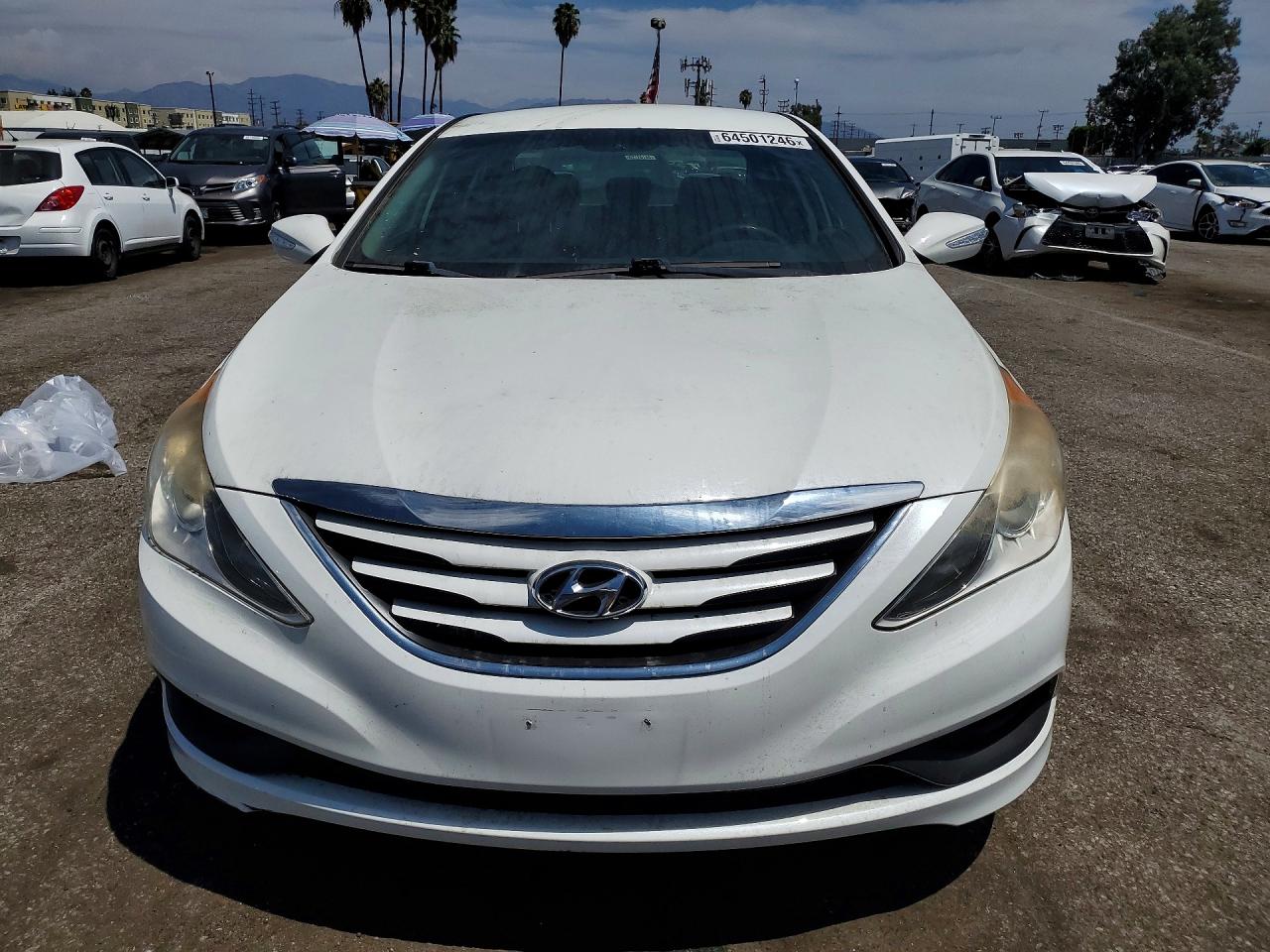 2014 Hyundai Sonata Gls White vin: 5NPEB4AC9EH911602