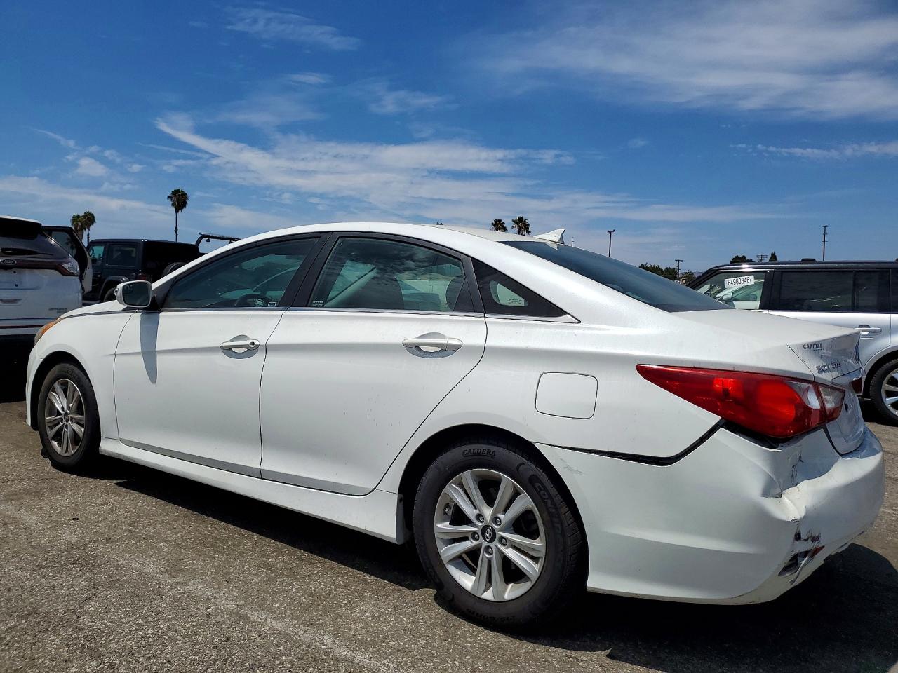 2014 Hyundai Sonata Gls White vin: 5NPEB4AC9EH911602
