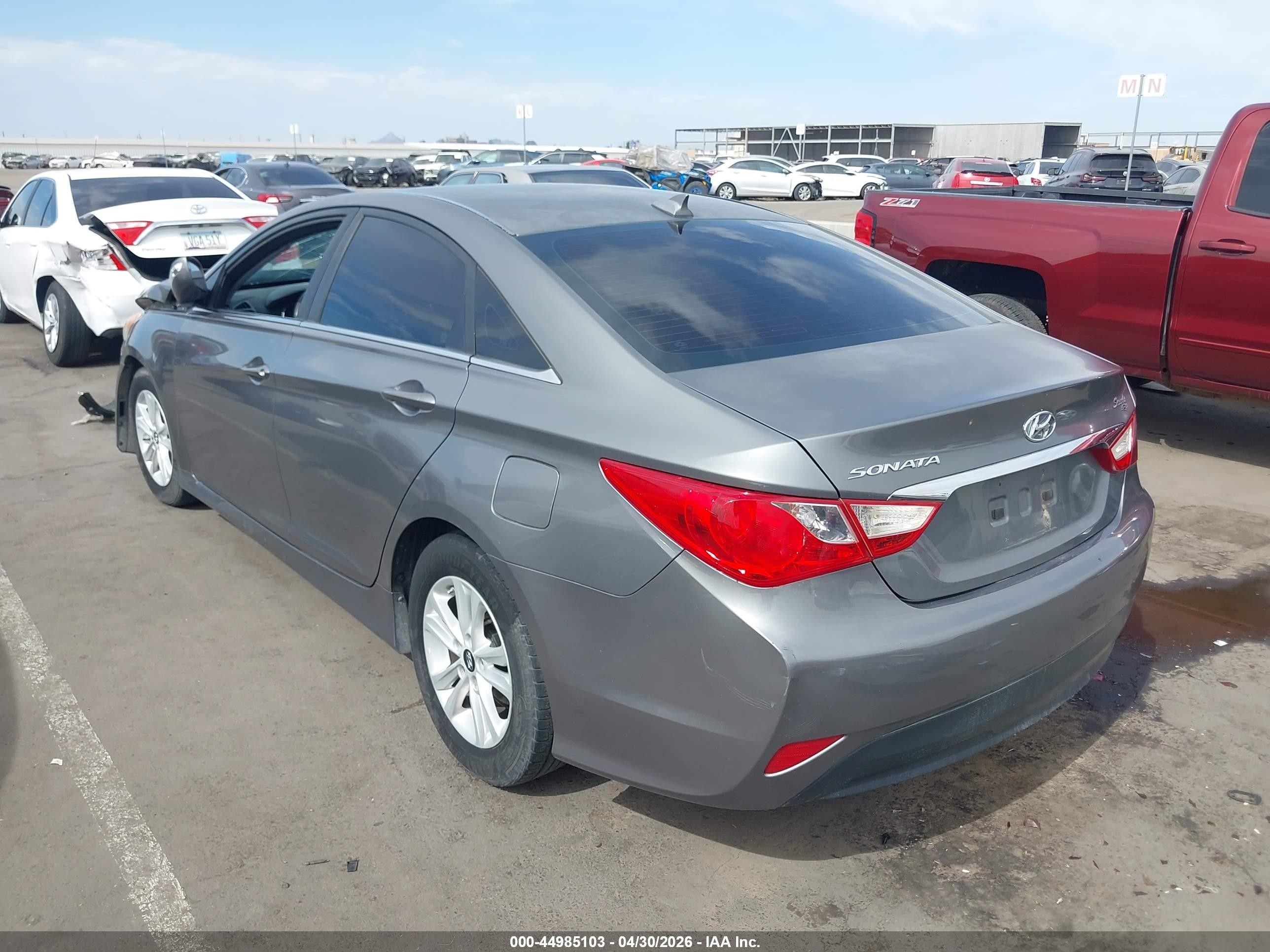 2014 Hyundai Sonata Gls Gray vin: 5NPEB4AC9EH914130