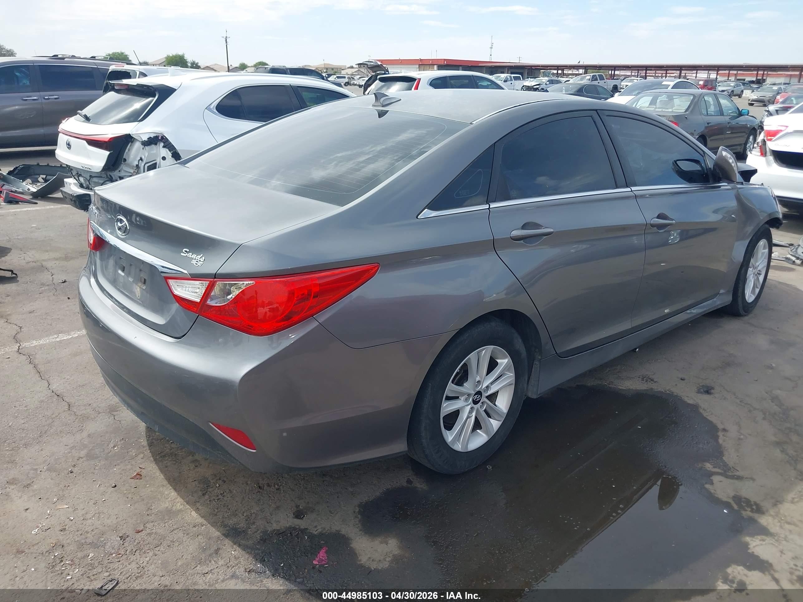2014 Hyundai Sonata Gls Gray vin: 5NPEB4AC9EH914130
