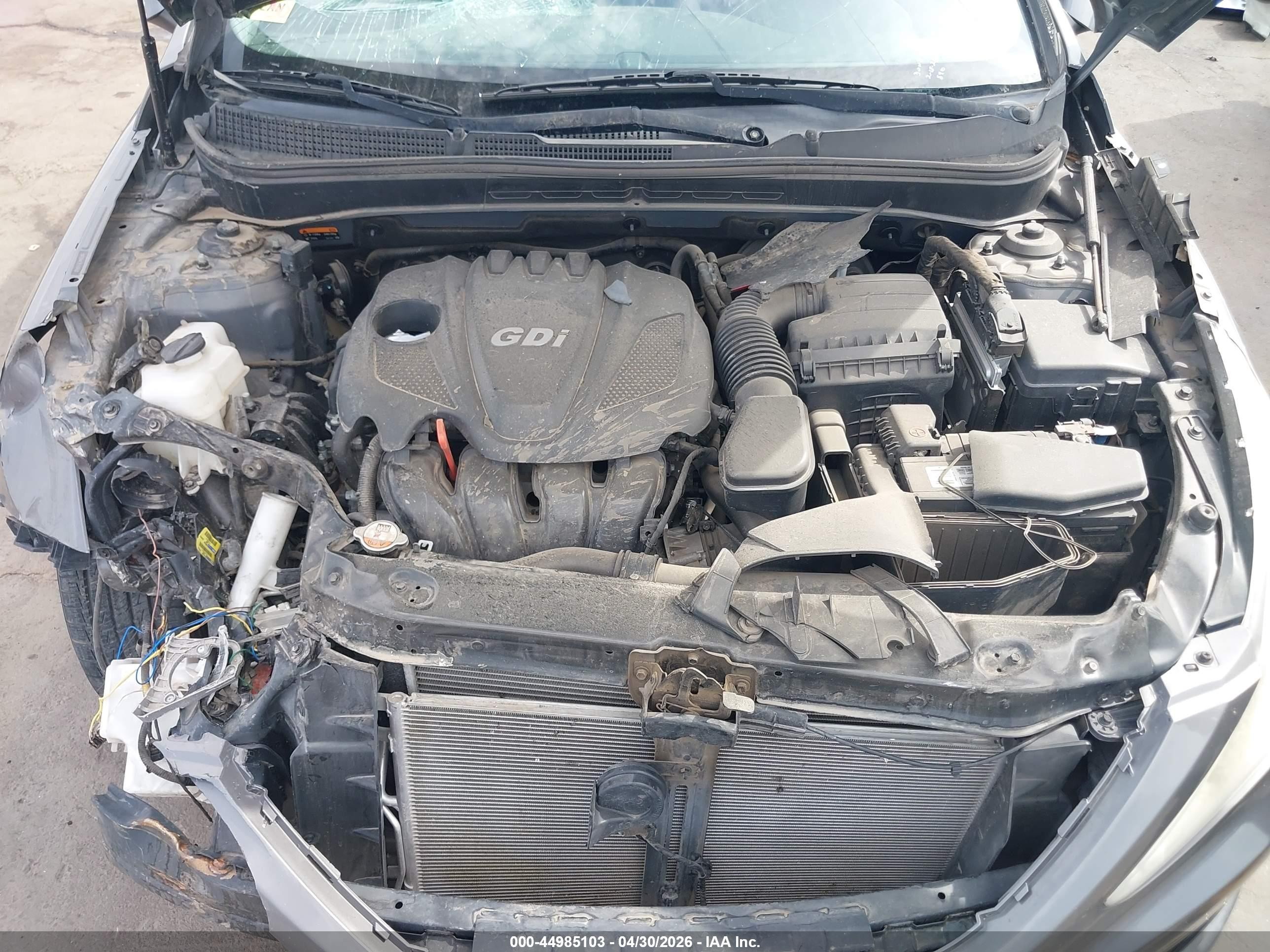 2014 Hyundai Sonata Gls Gray vin: 5NPEB4AC9EH914130