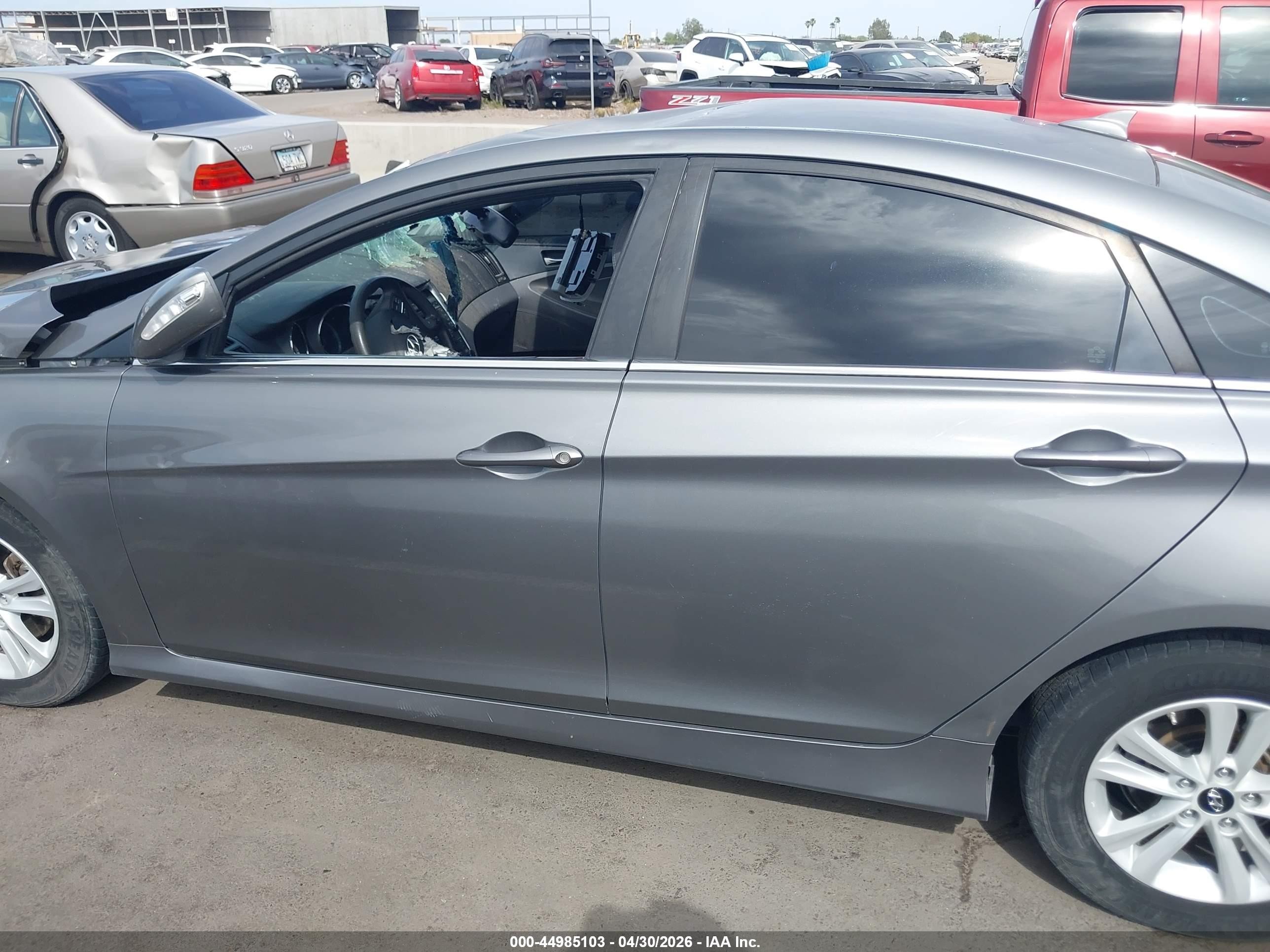 2014 Hyundai Sonata Gls Gray vin: 5NPEB4AC9EH914130