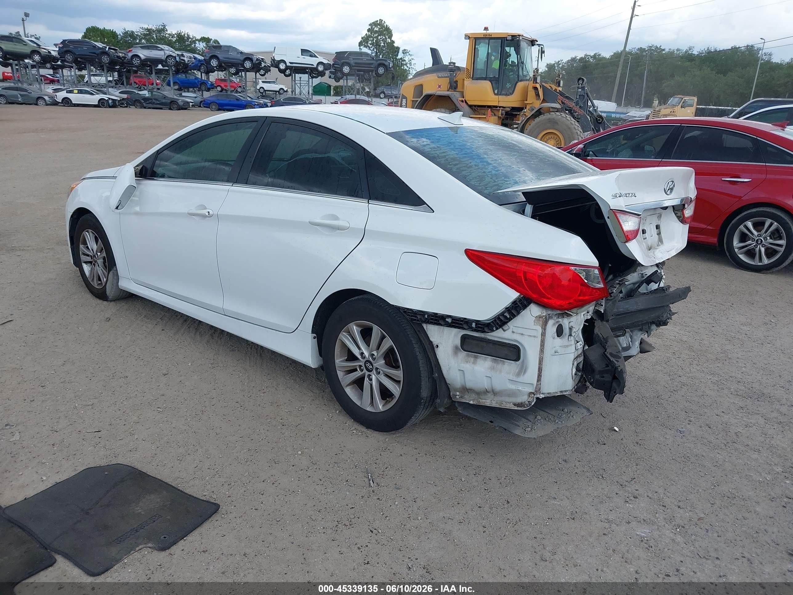 2014 Hyundai Sonata Gls Белый vin: 5NPEB4AC9EH916413