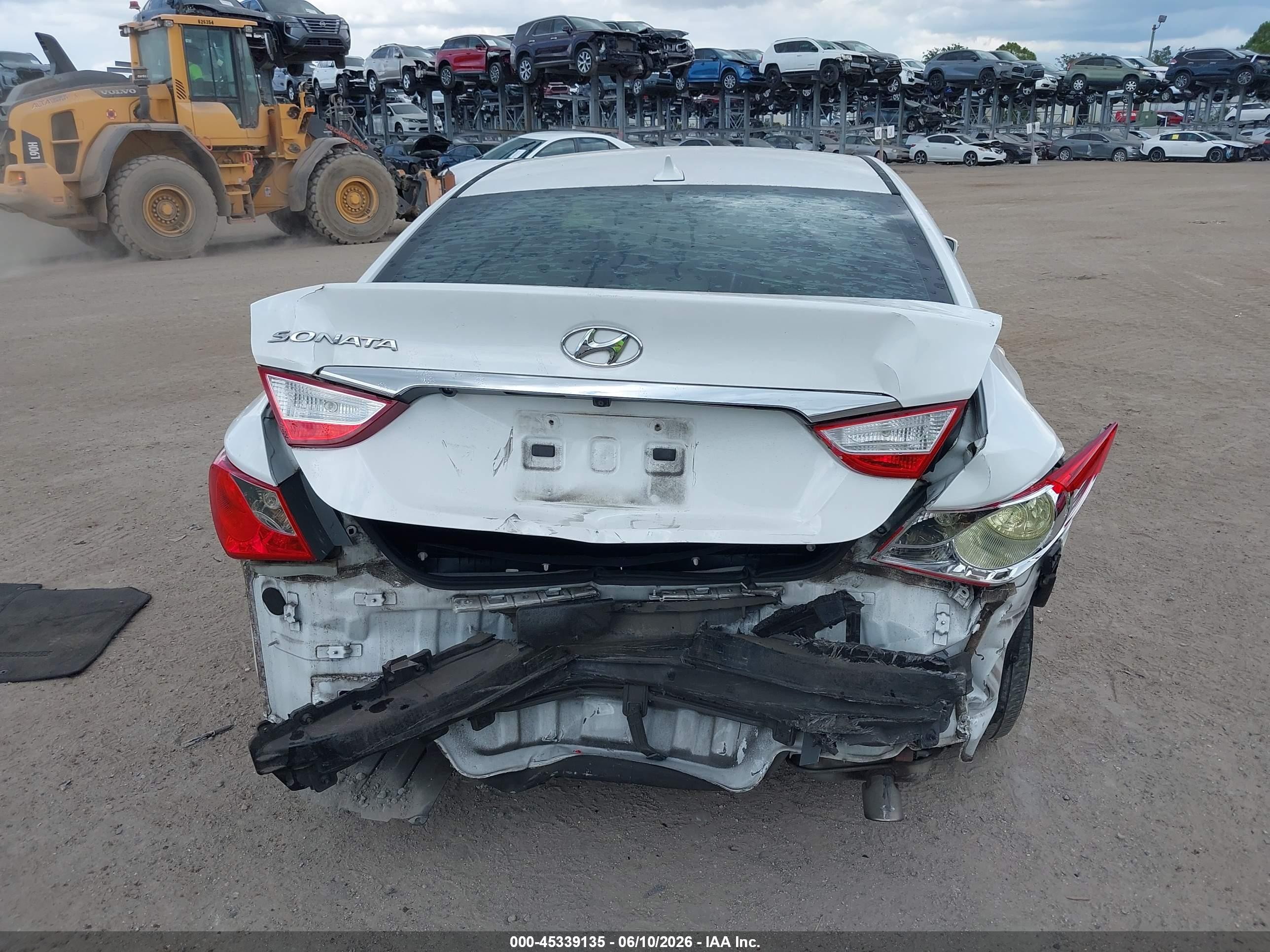 2014 Hyundai Sonata Gls Белый vin: 5NPEB4AC9EH916413
