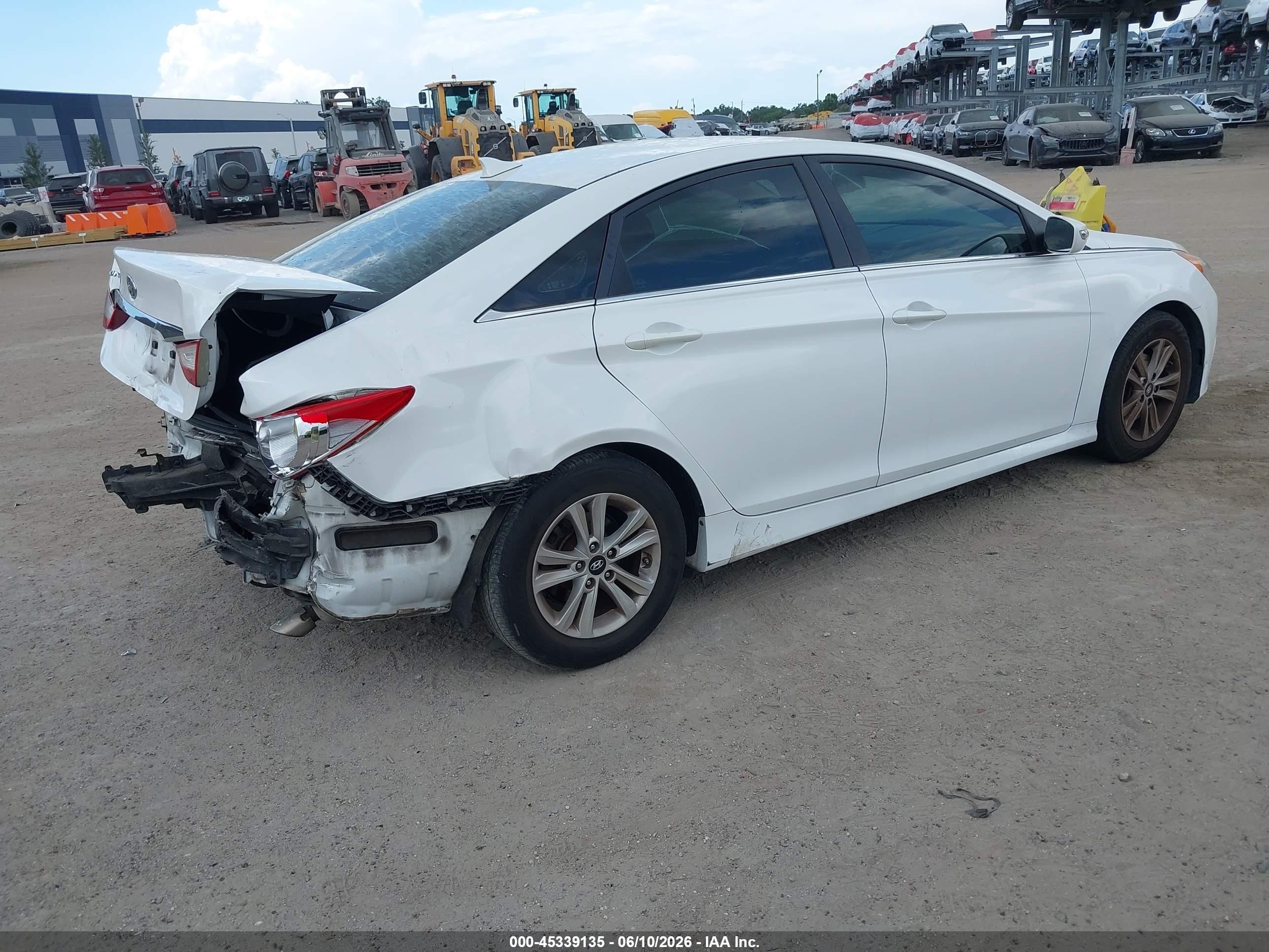 2014 Hyundai Sonata Gls Белый vin: 5NPEB4AC9EH916413