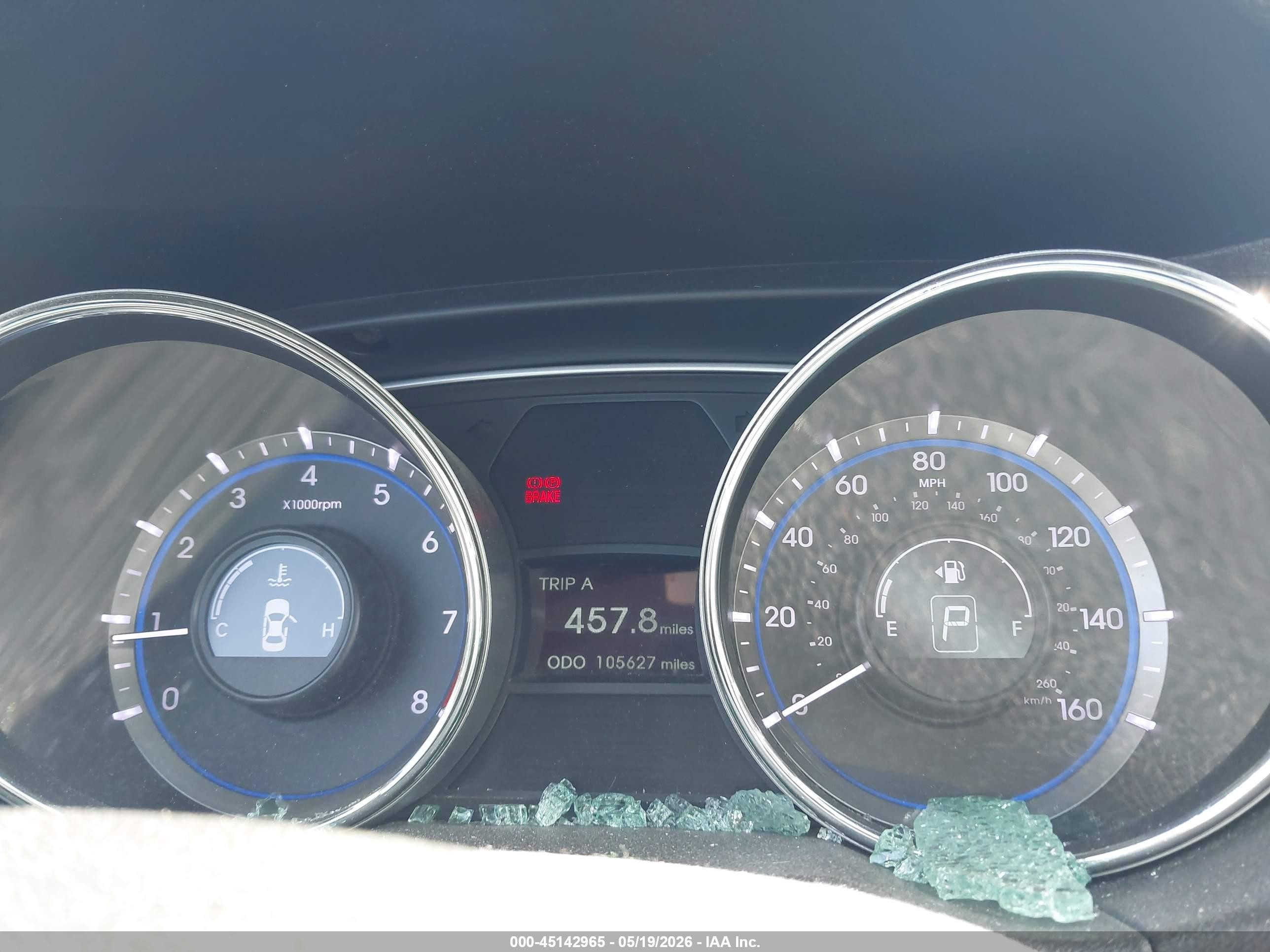 2014 Hyundai Sonata Gls Gray vin: 5NPEB4AC9EH921790