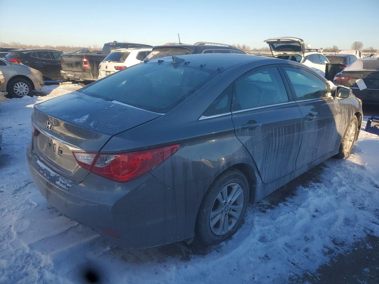 2014 Hyundai Sonata Gls Gray vin: 5NPEB4AC9EH924267