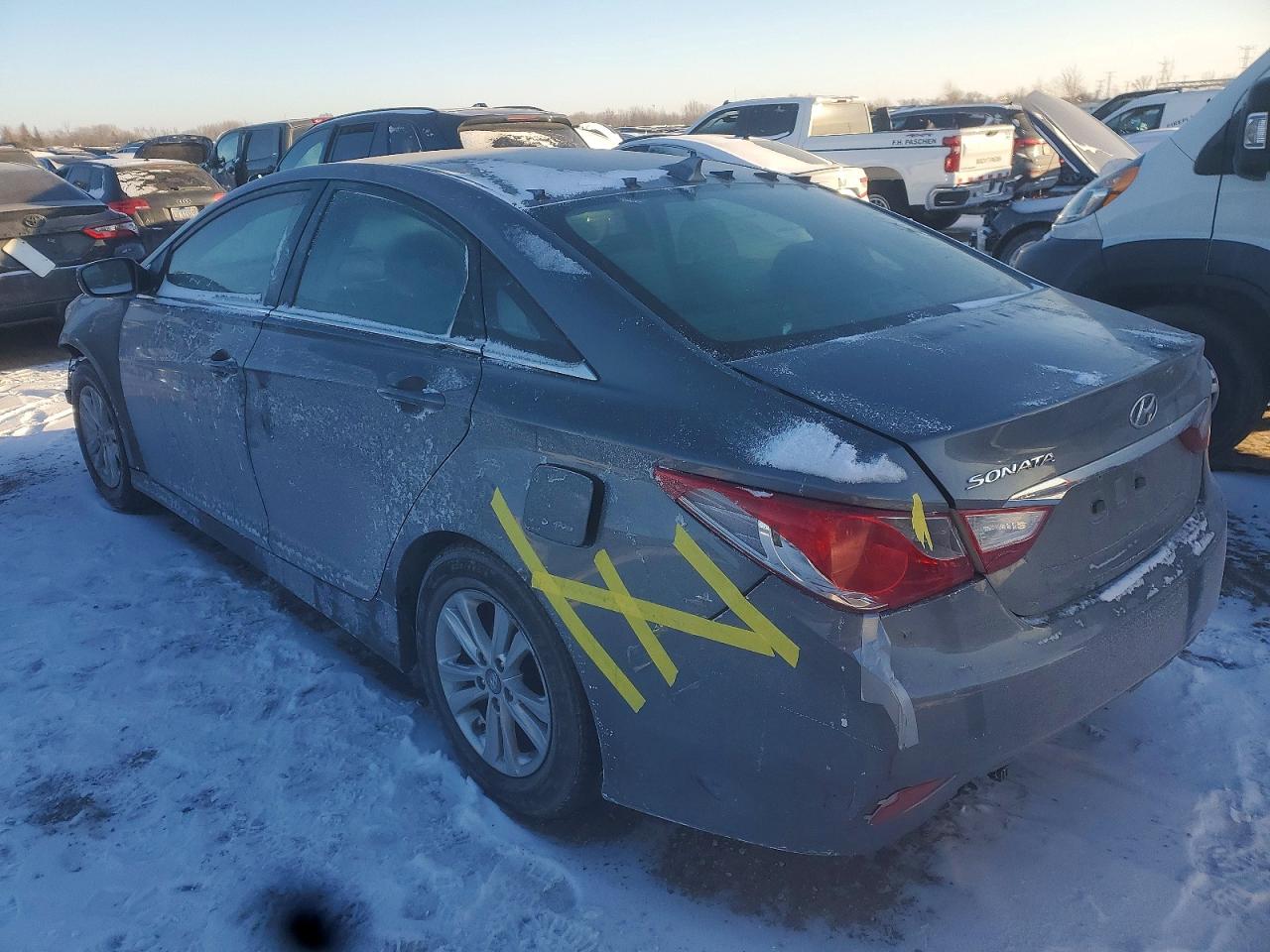 2014 Hyundai Sonata Gls Gray vin: 5NPEB4AC9EH924267