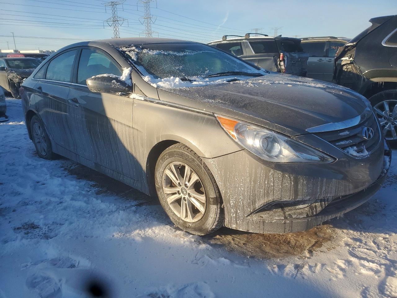 2014 Hyundai Sonata Gls Gray vin: 5NPEB4AC9EH924267