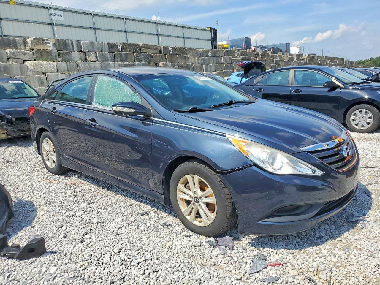 2014 Hyundai Sonata Gls Blue vin: 5NPEB4AC9EH929596