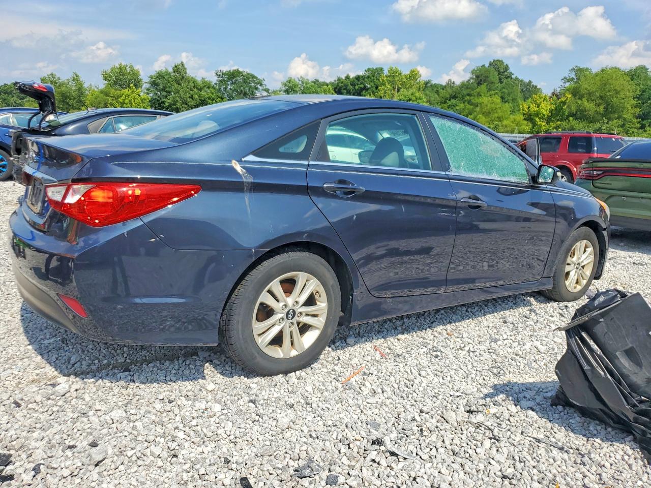 2014 Hyundai Sonata Gls Blue vin: 5NPEB4AC9EH929596