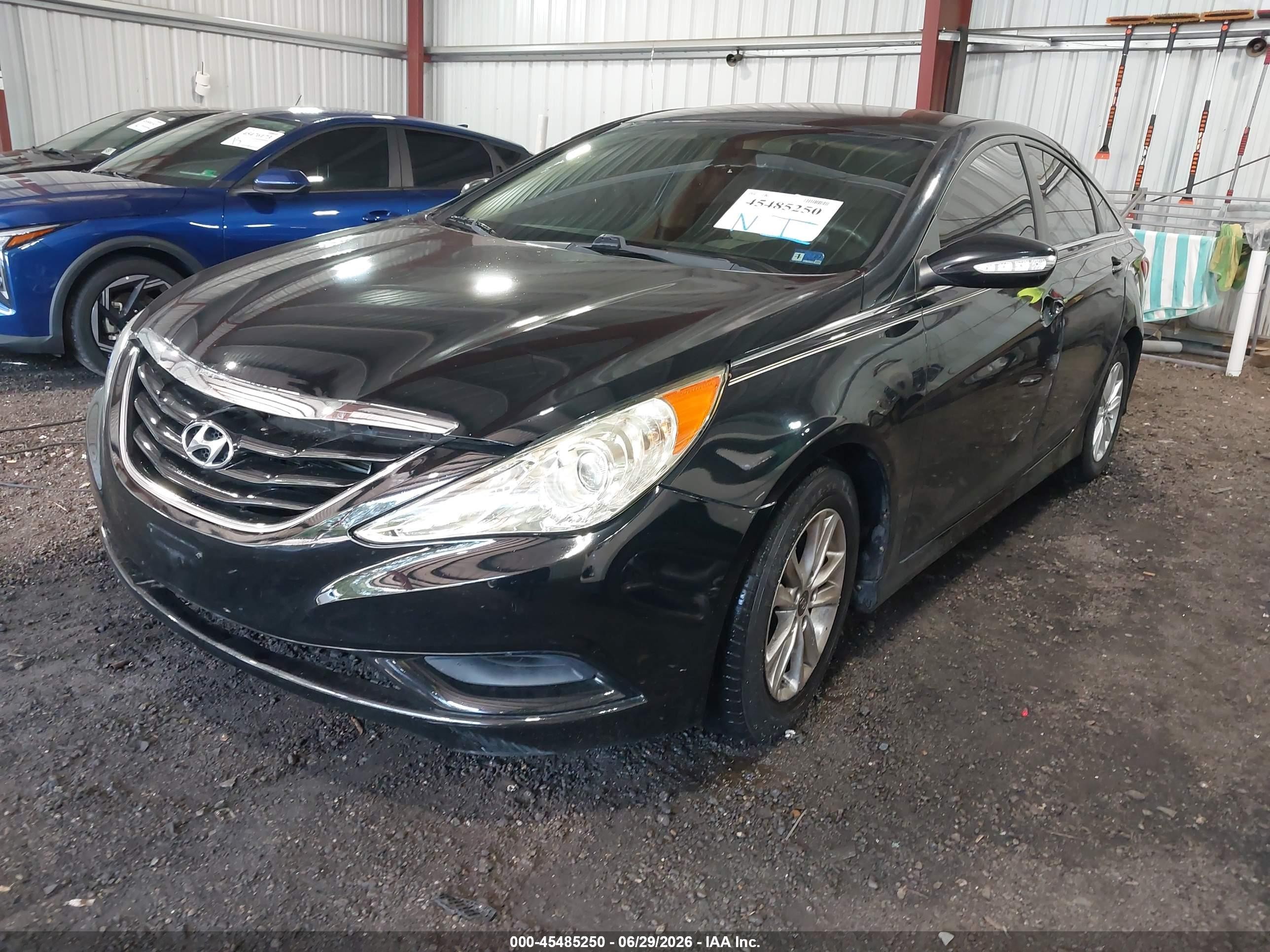 2014 Hyundai Sonata Gls Black vin: 5NPEB4AC9EH934748