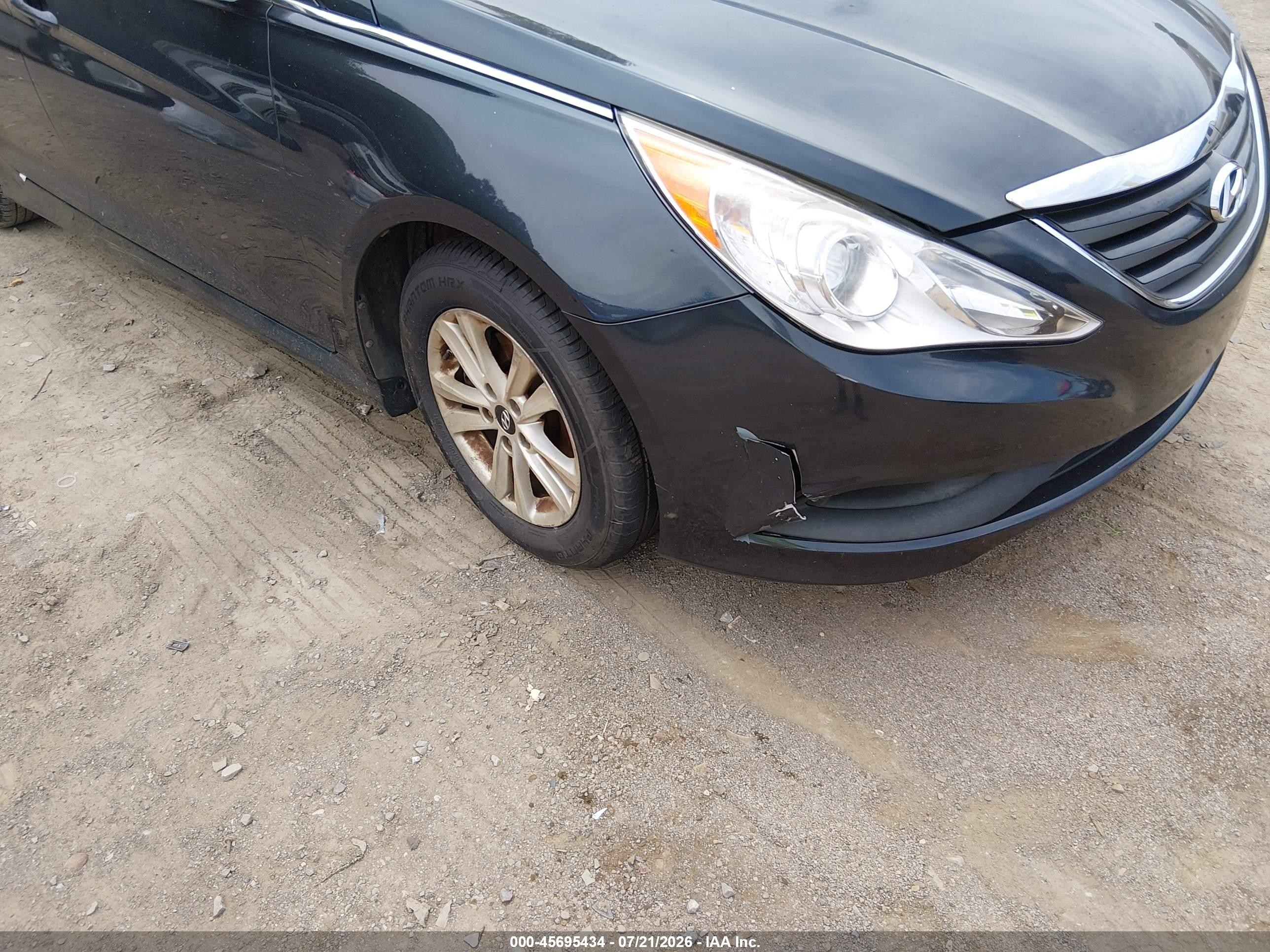2014 Hyundai Sonata Gls Blue vin: 5NPEB4AC9EH935768