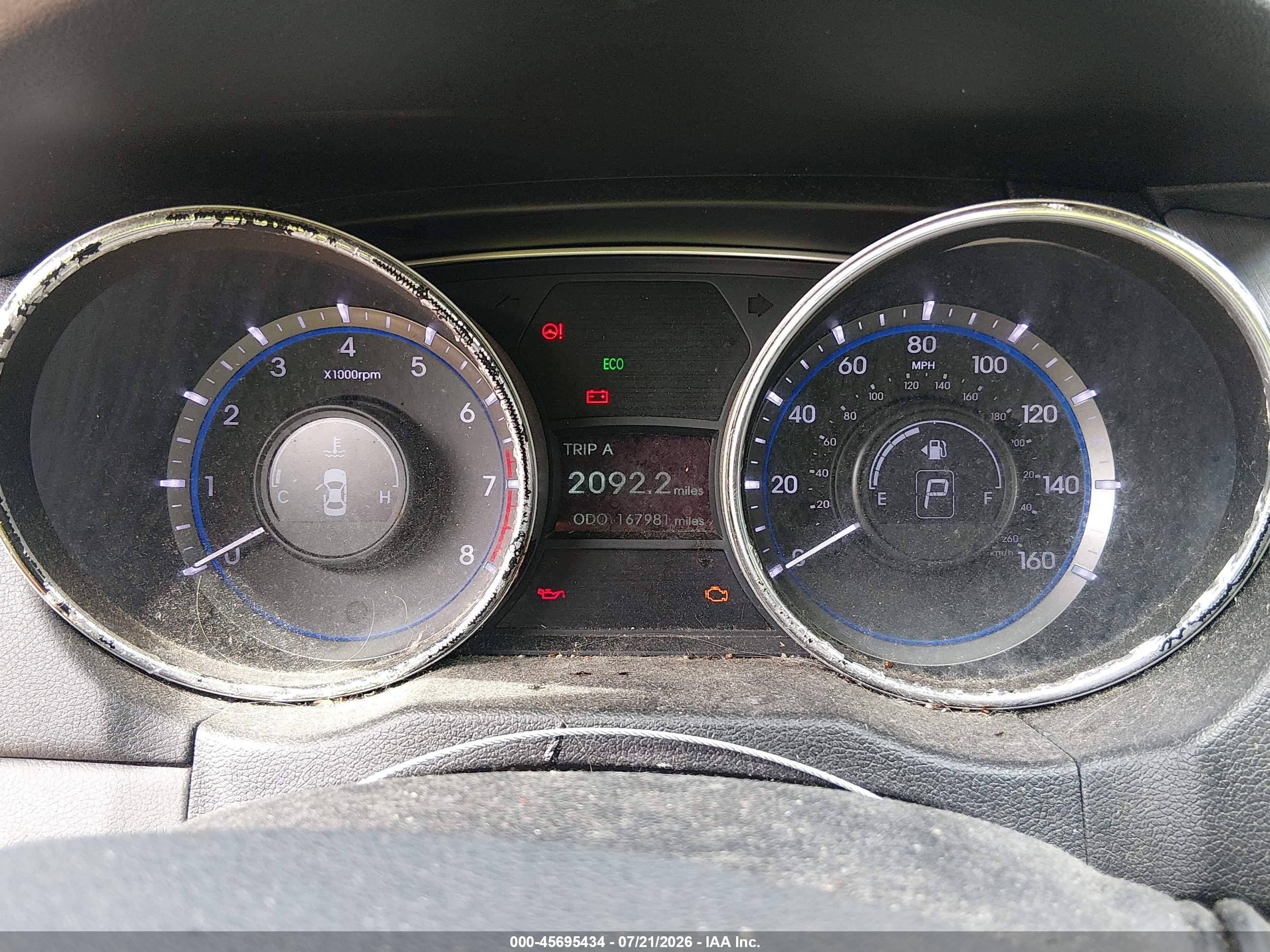 2014 Hyundai Sonata Gls Blue vin: 5NPEB4AC9EH935768