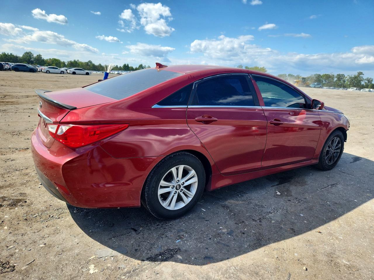 2014 Hyundai Sonata Gls Red vin: 5NPEB4AC9EH938346