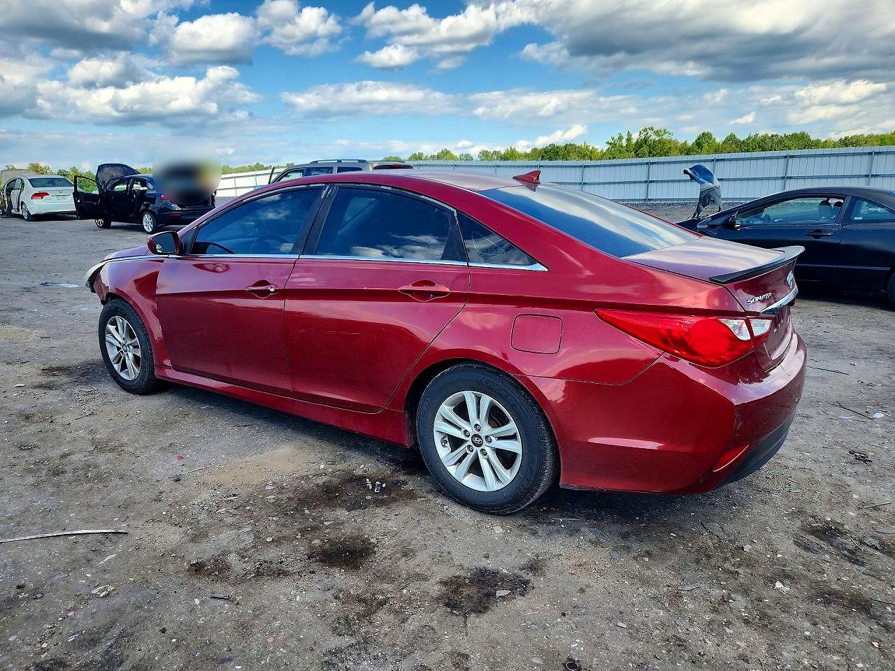 2014 Hyundai Sonata Gls Red vin: 5NPEB4AC9EH938346
