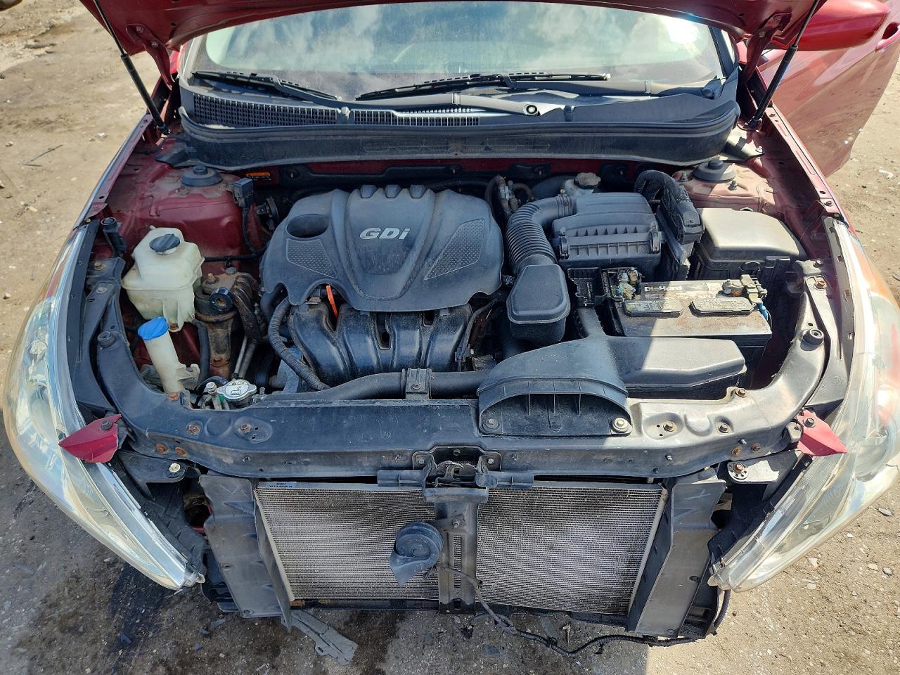 2014 Hyundai Sonata Gls Red vin: 5NPEB4AC9EH938346