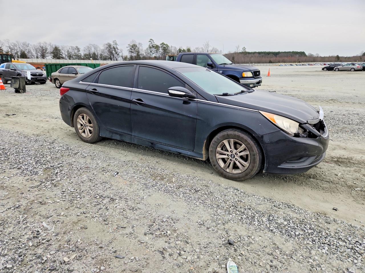 2014 Hyundai Sonata Черный vin: 5NPEB4AC9EH939836