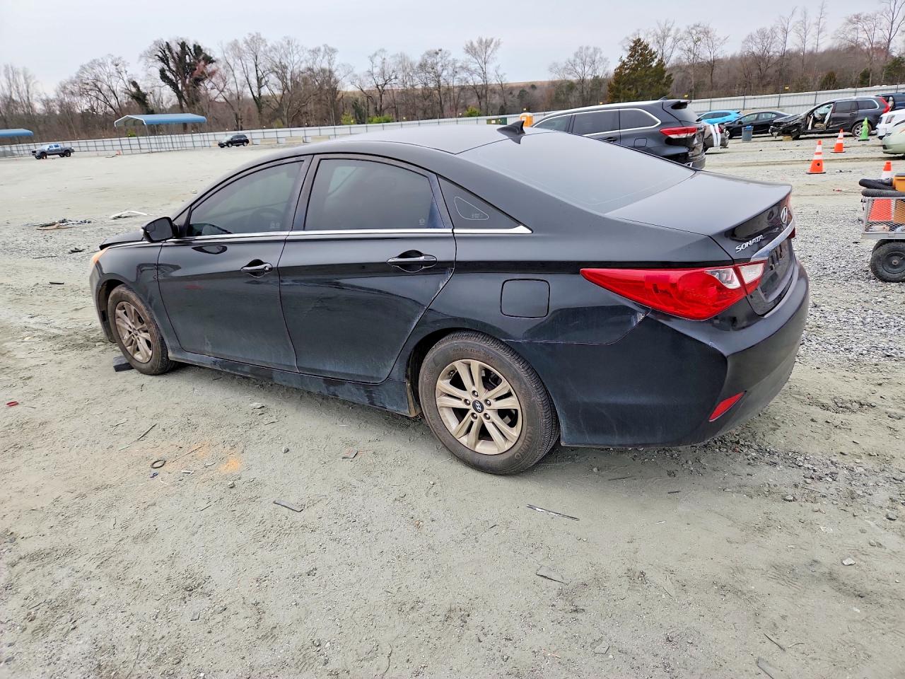 2014 Hyundai Sonata Черный vin: 5NPEB4AC9EH939836