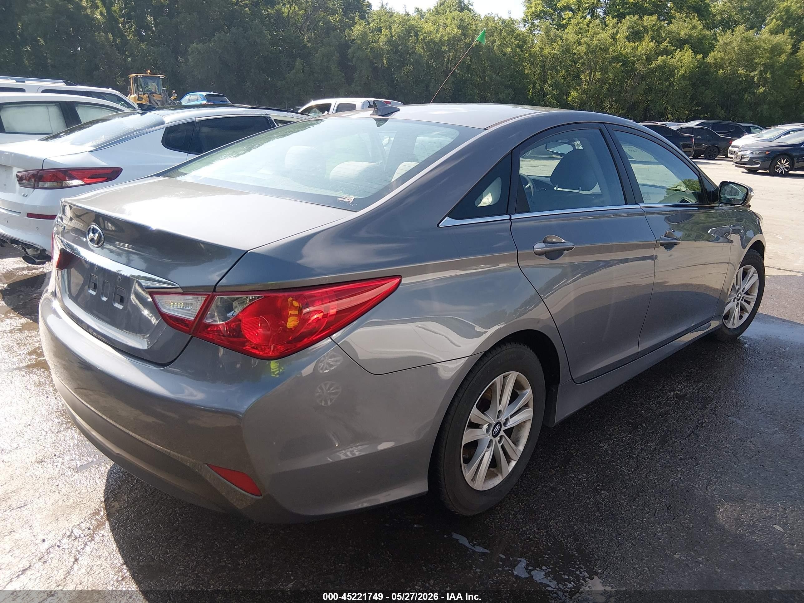 2014 Hyundai Sonata Gls Gray vin: 5NPEB4AC9EH941067