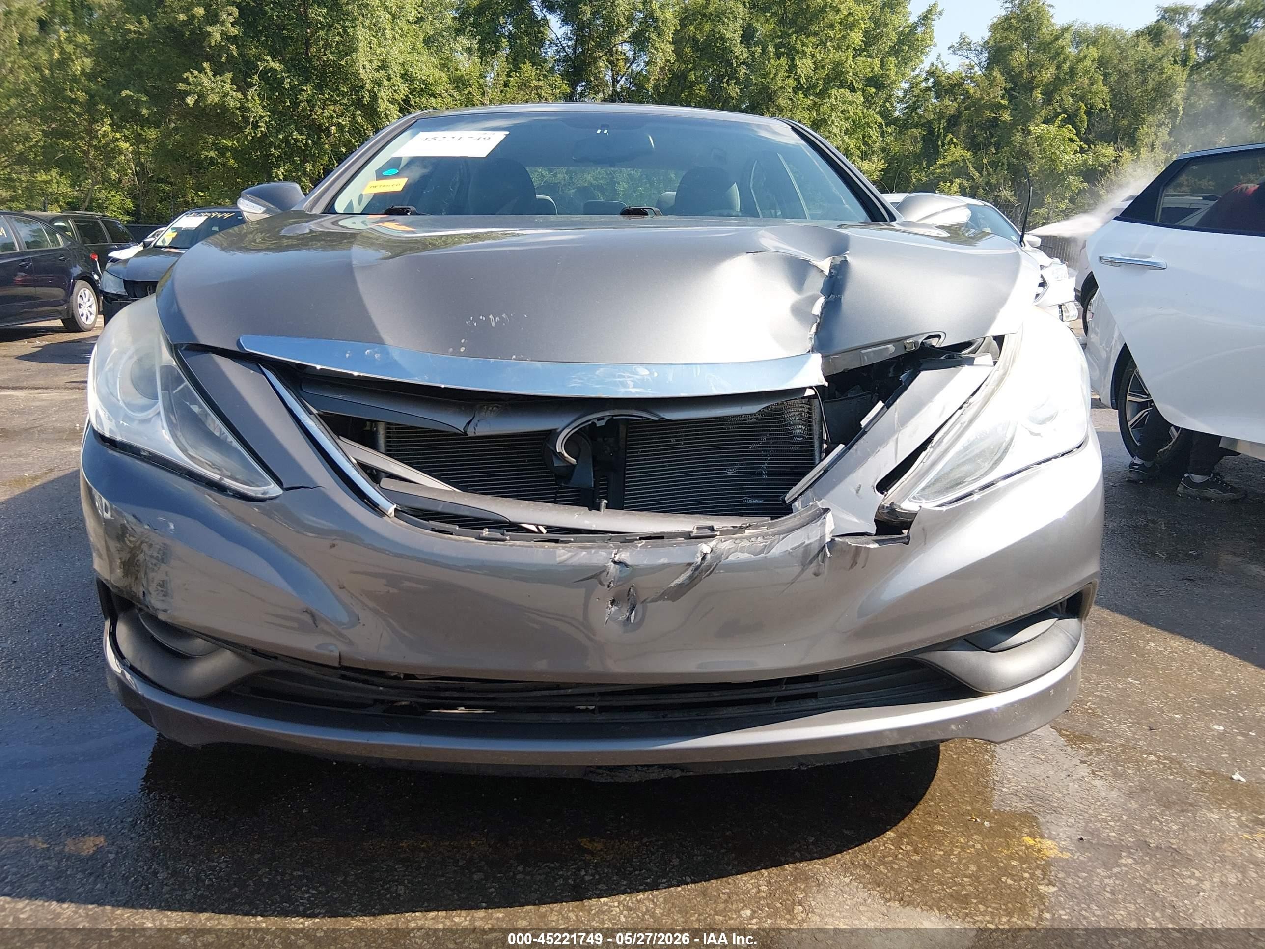 2014 Hyundai Sonata Gls Gray vin: 5NPEB4AC9EH941067