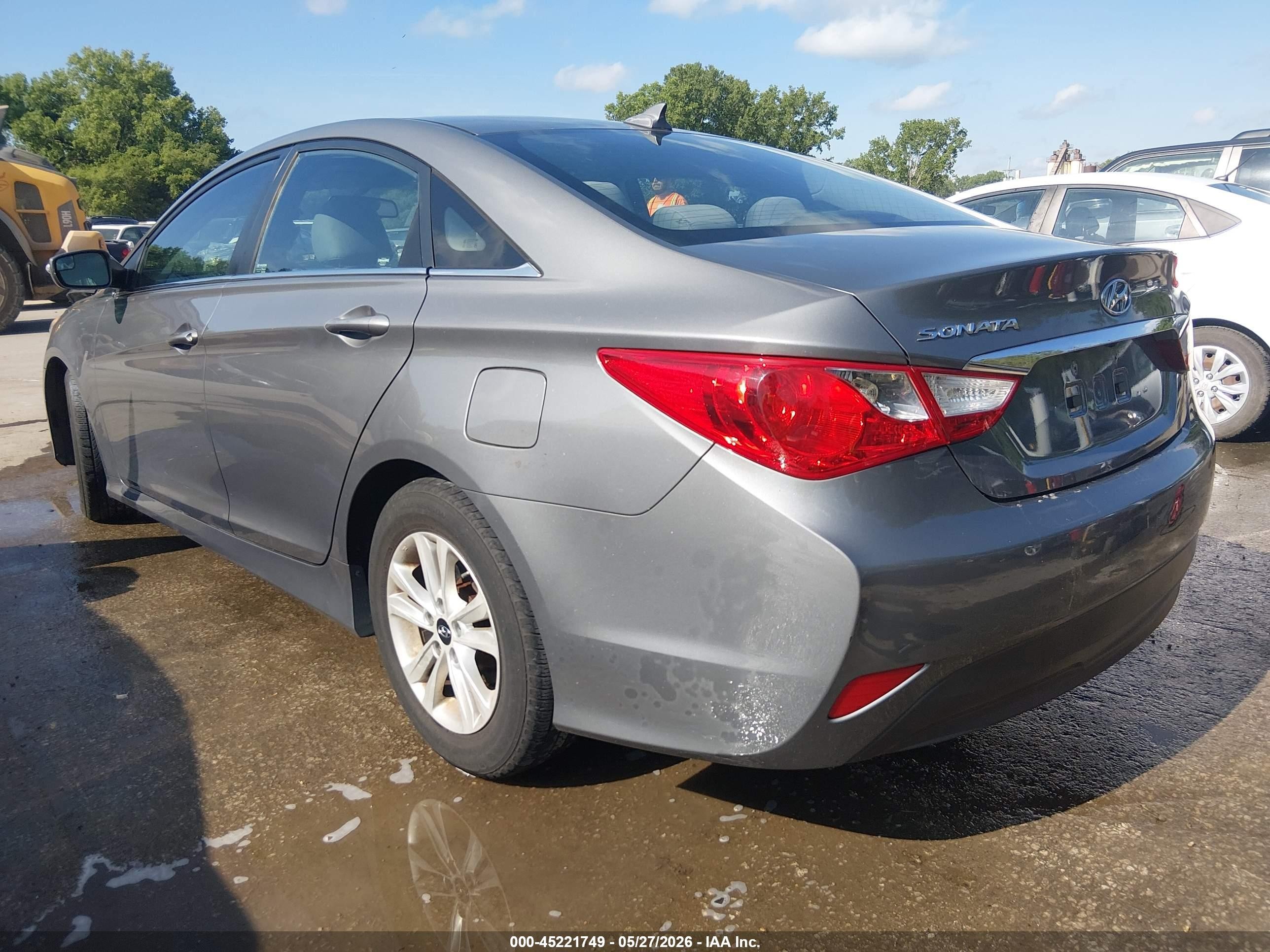 2014 Hyundai Sonata Gls Gray vin: 5NPEB4AC9EH941067