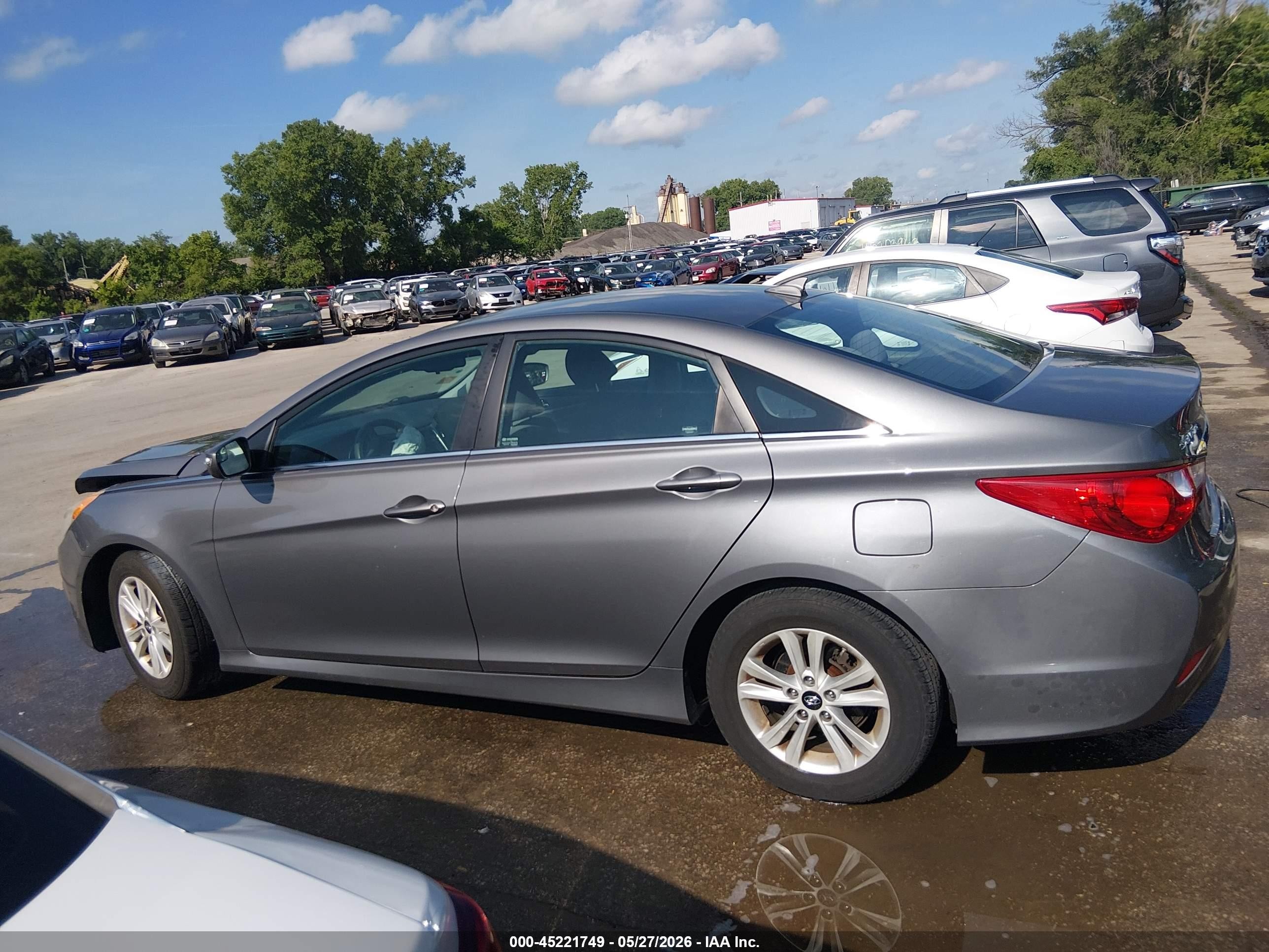 2014 Hyundai Sonata Gls Gray vin: 5NPEB4AC9EH941067