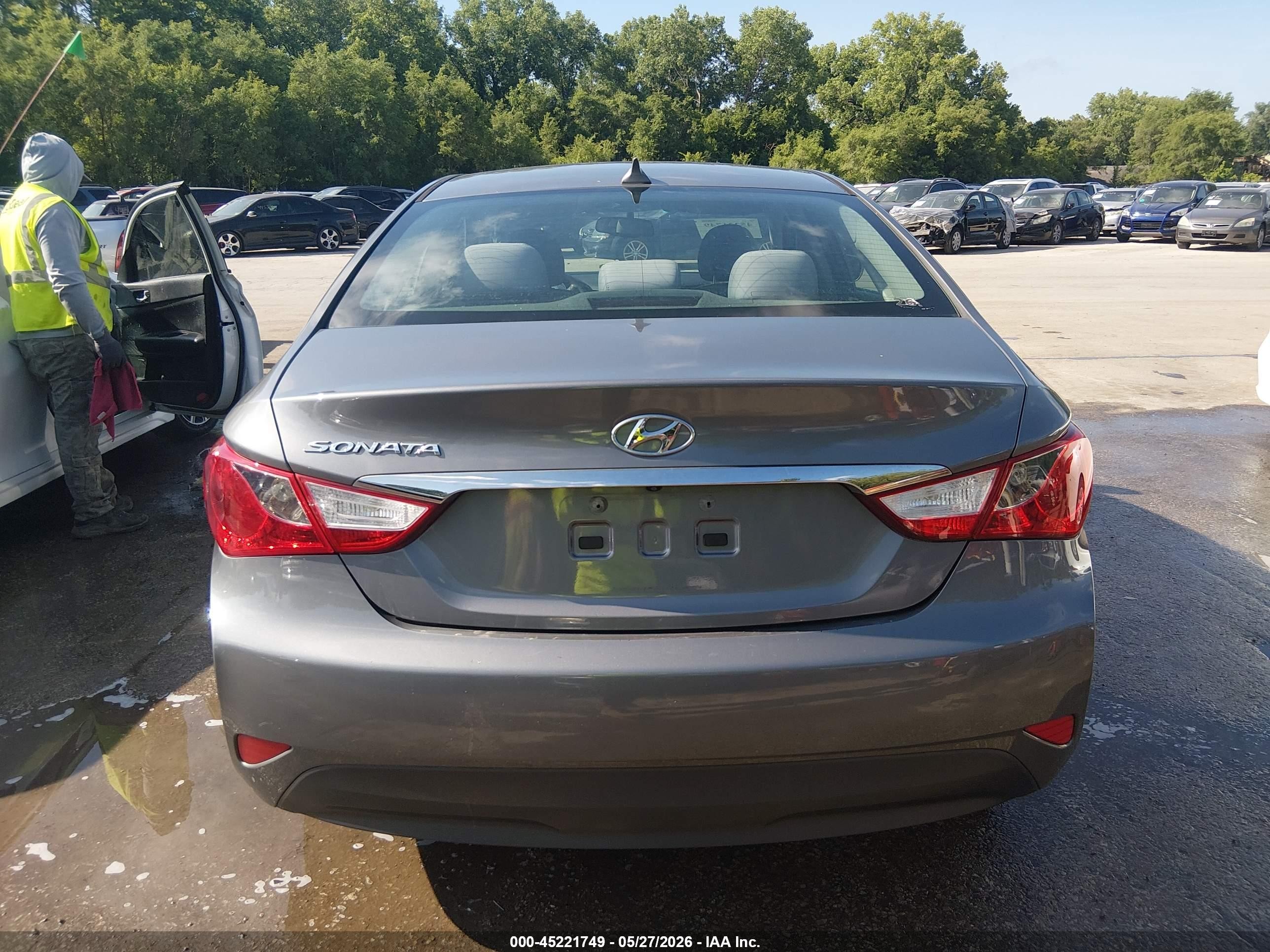 2014 Hyundai Sonata Gls Gray vin: 5NPEB4AC9EH941067