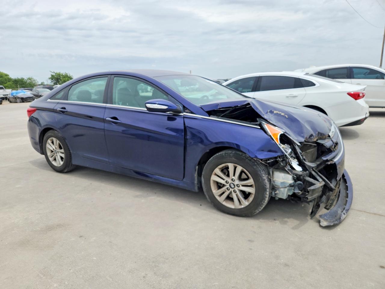 2014 Hyundai Sonata Gls Blue vin: 5NPEB4AC9EH941490